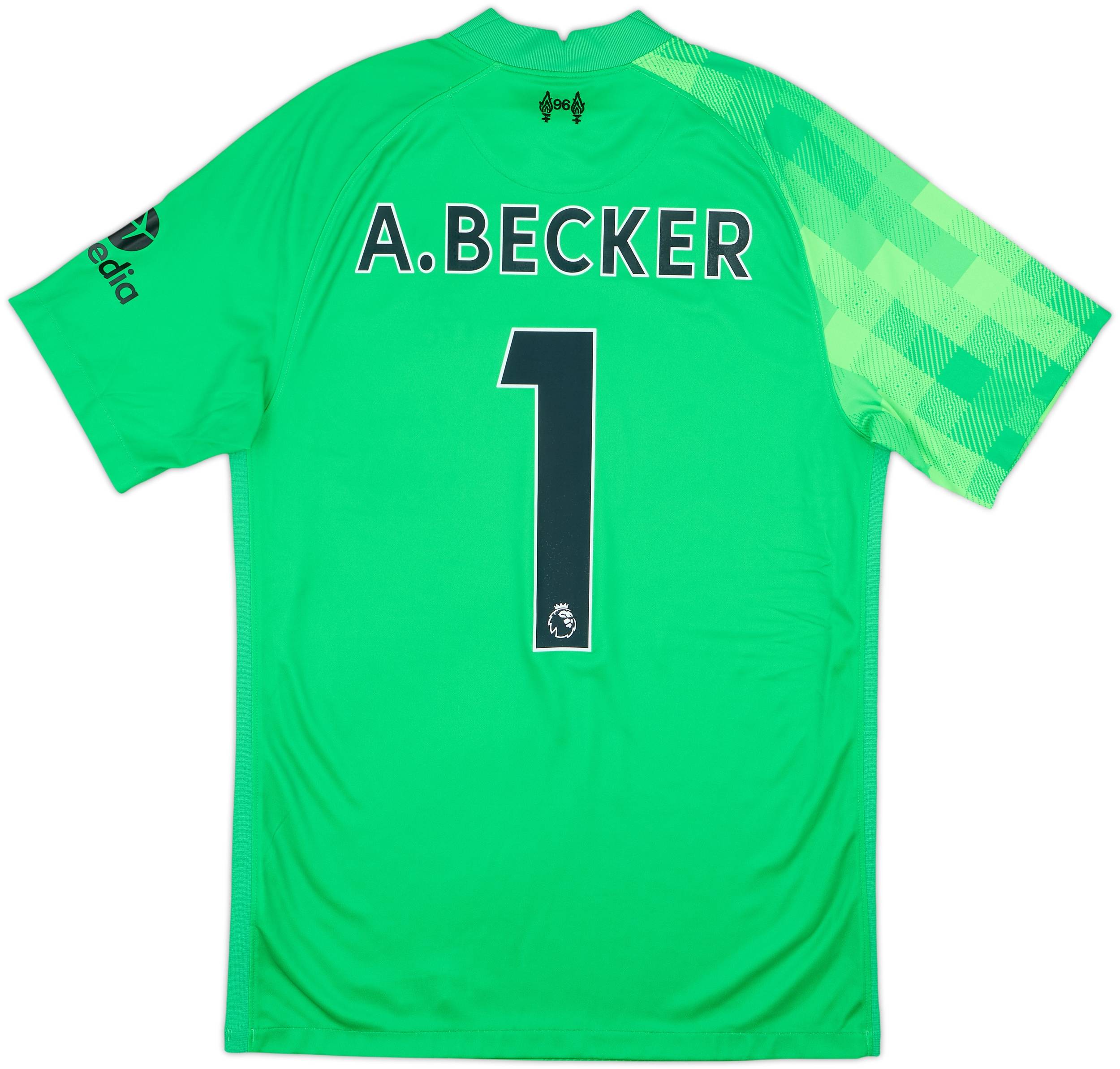 2021-22 Liverpool GK Shirt A.Becker #1 - 10/10 - (S)
