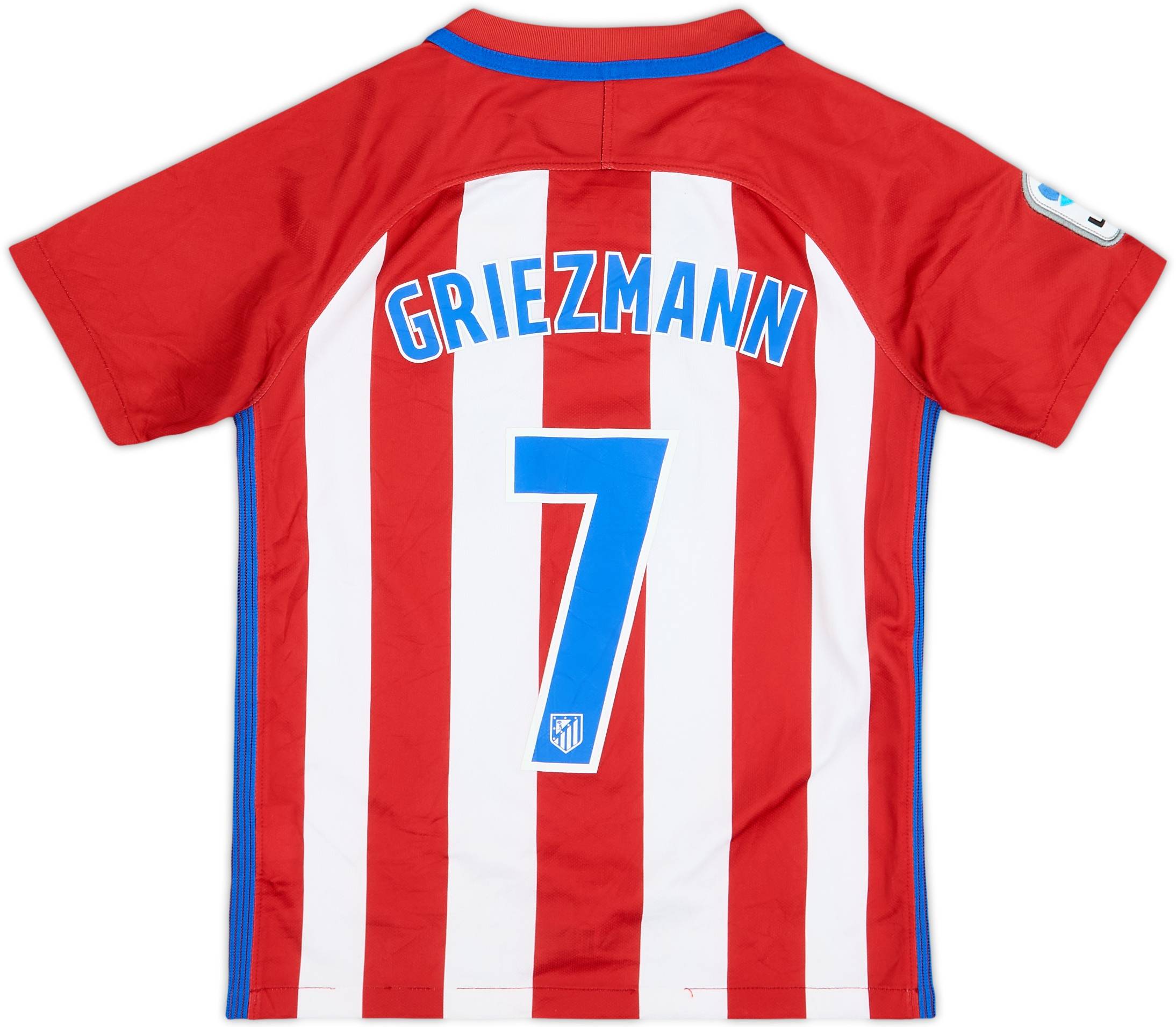 2016-17 Atletico Madrid Home Shirt Griezmann #7 - 6/10 - (S.Boys)