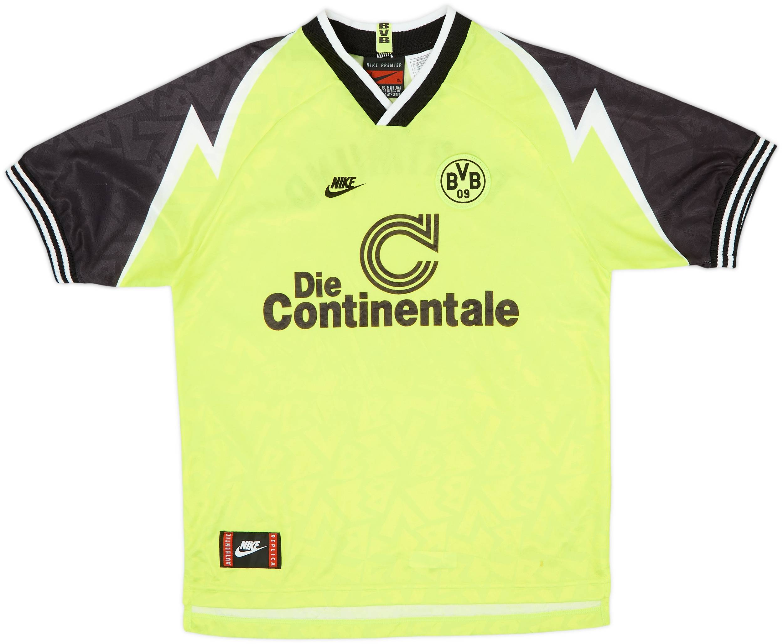 1995-96 Borussia Dortmund Home Shirt - 8/10 - (XL.Boys)