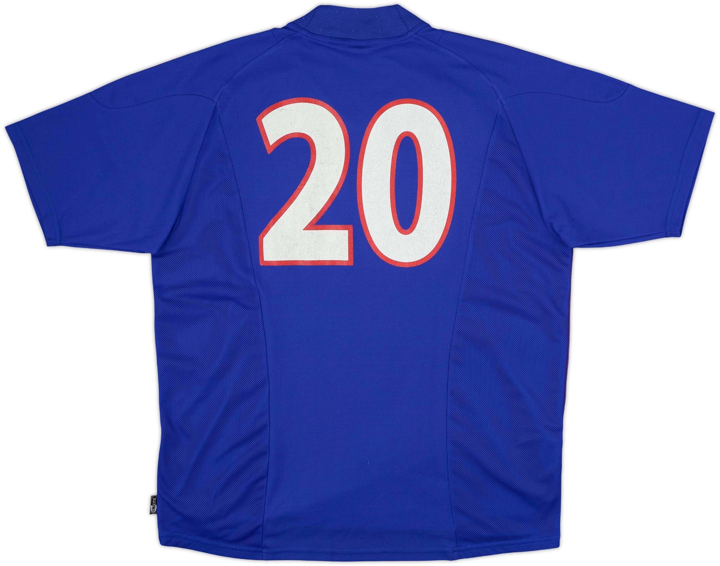2002-04 France Home Shirt #20 - 6/10 - (XL)