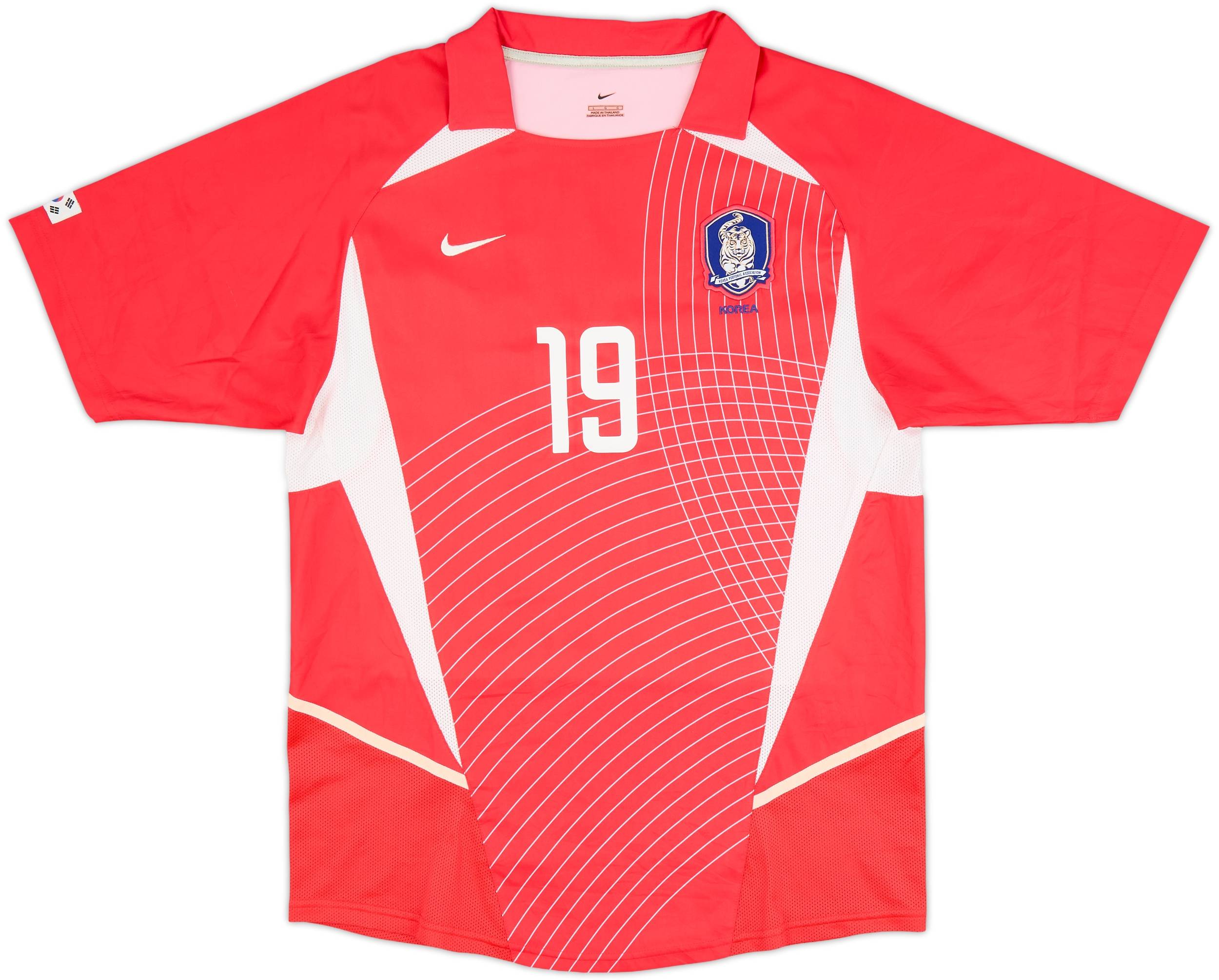 2002-03 South Korea Home Shirt J.H.Ahn #19 - 8/10 - (L)