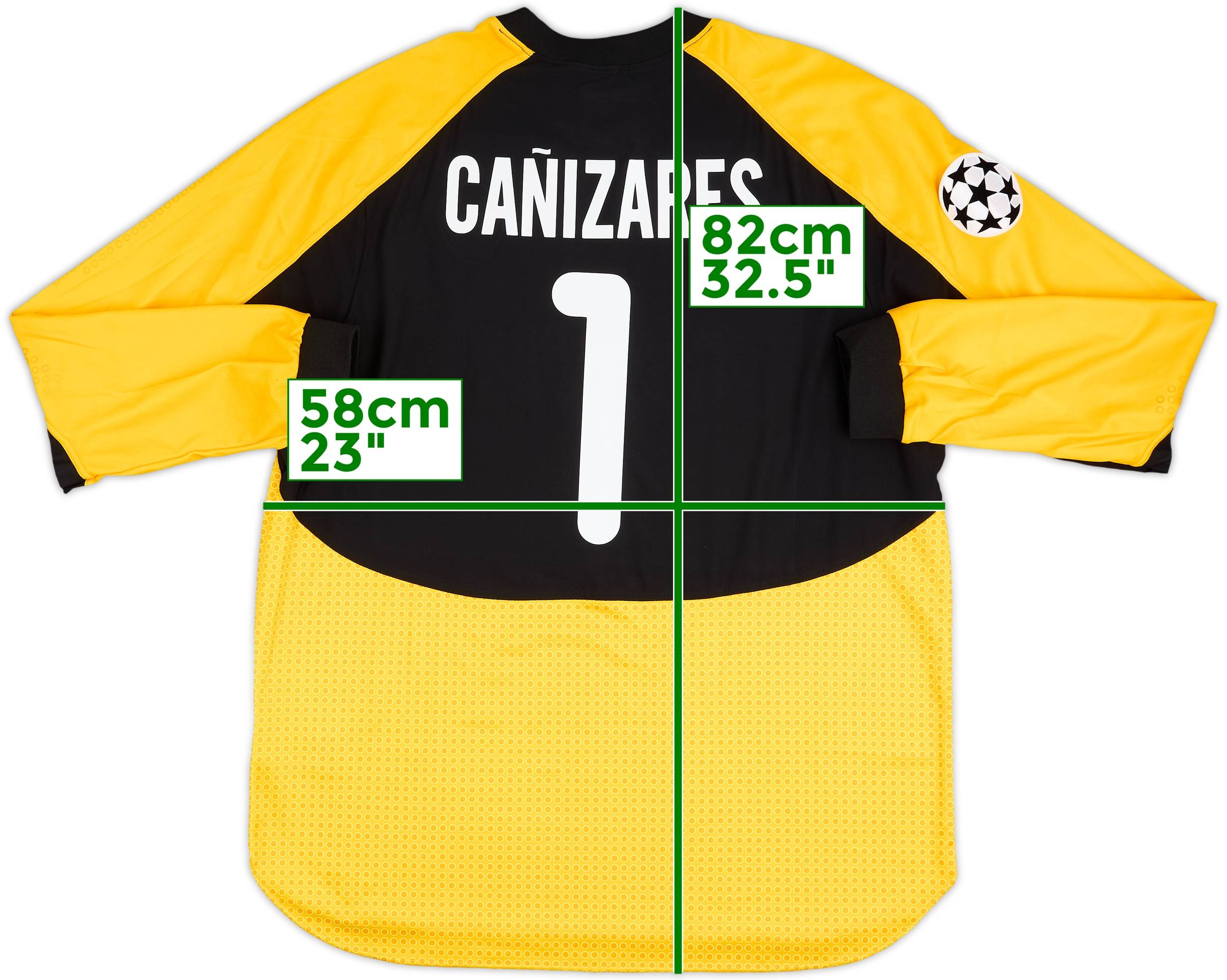 2000-01 Valencia Champions League GK Shirt Canizares #1 - 6/10 - (XL)