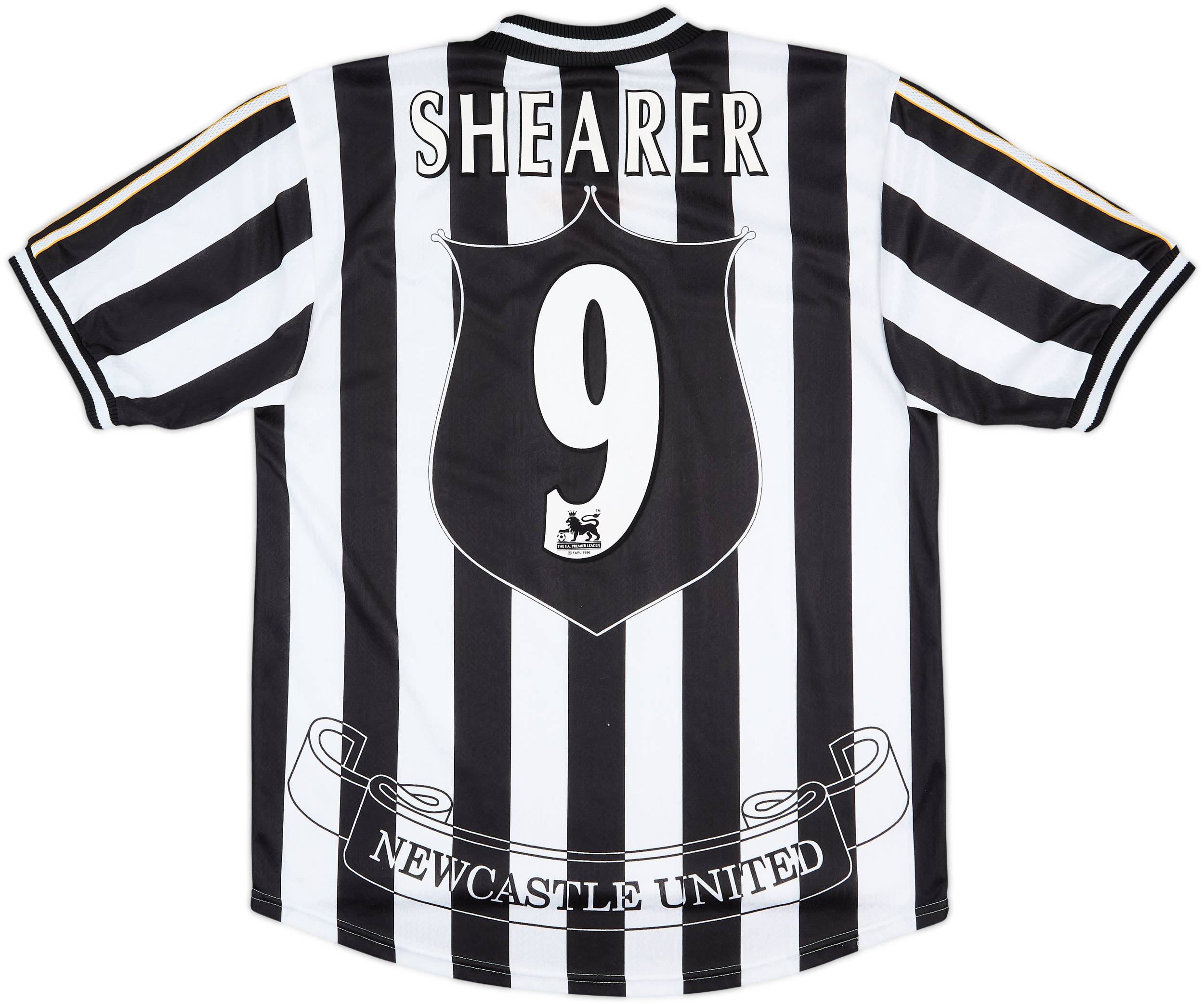 1997-99 Newcastle Home Shirt Shearer #9 - 8/10 - (L)