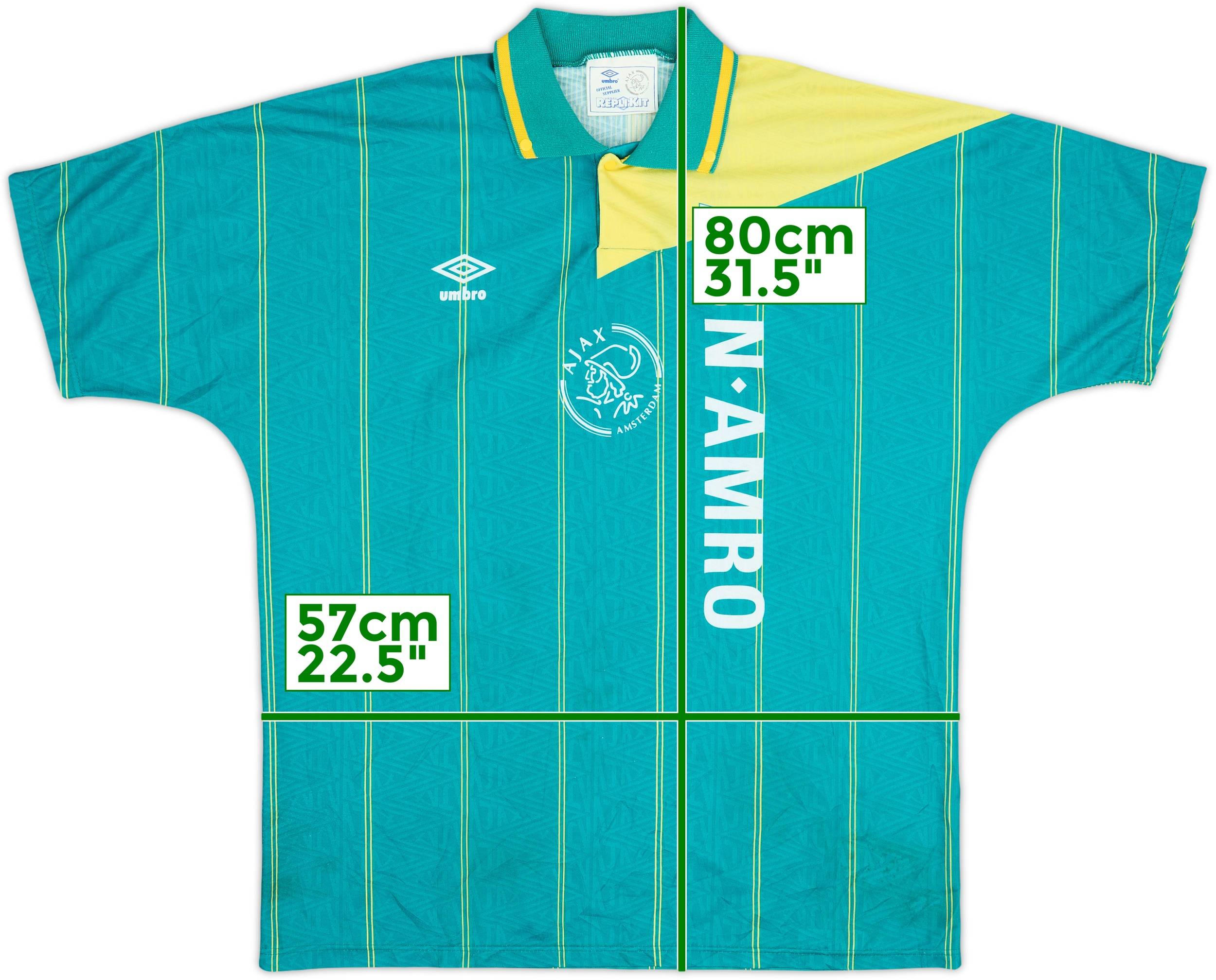 1991-93 Ajax Away Shirt #10 - 8/10 - (XL)