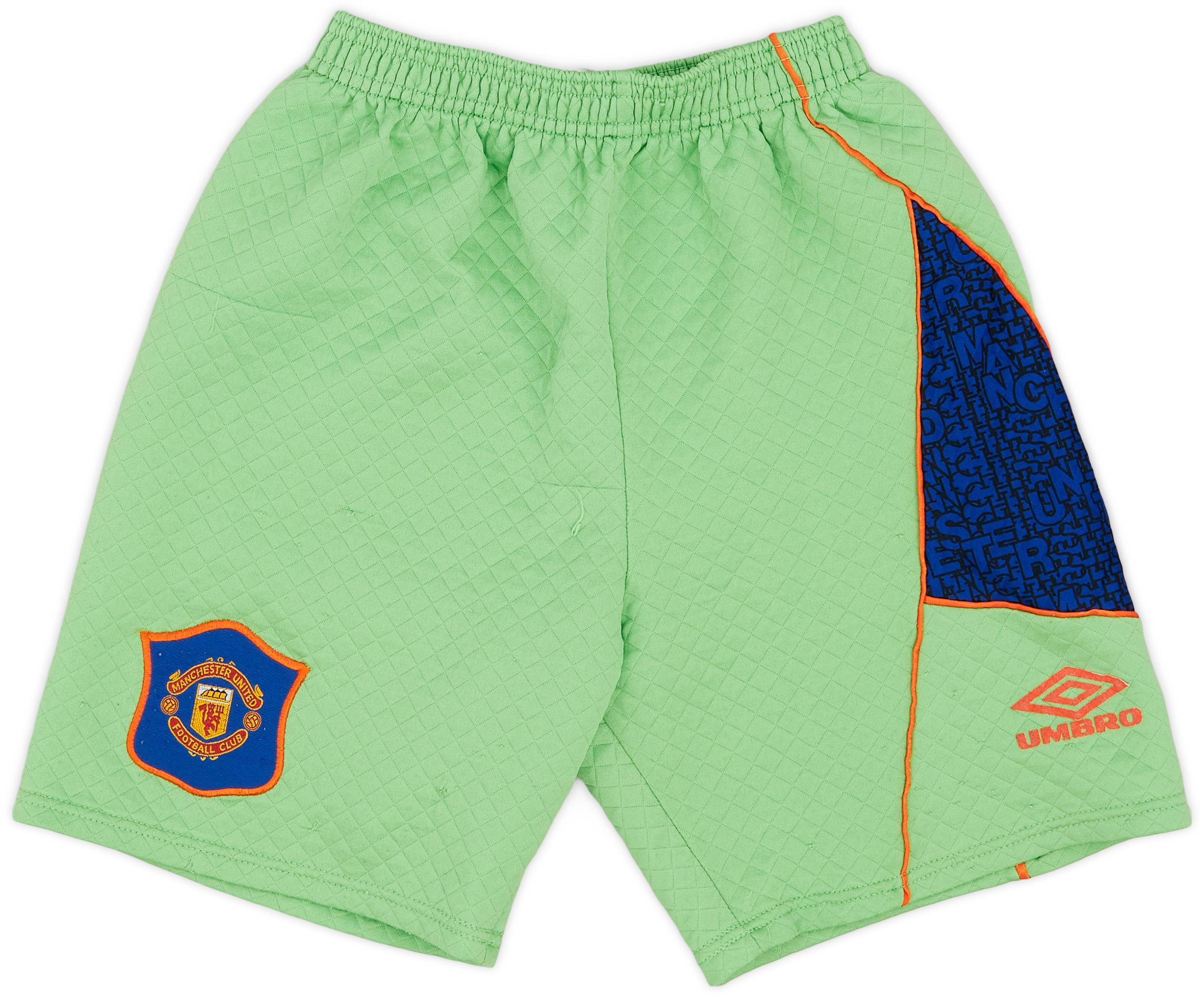1995-96 Manchester United GK Shorts - 8/10 - (XL.Boys)
