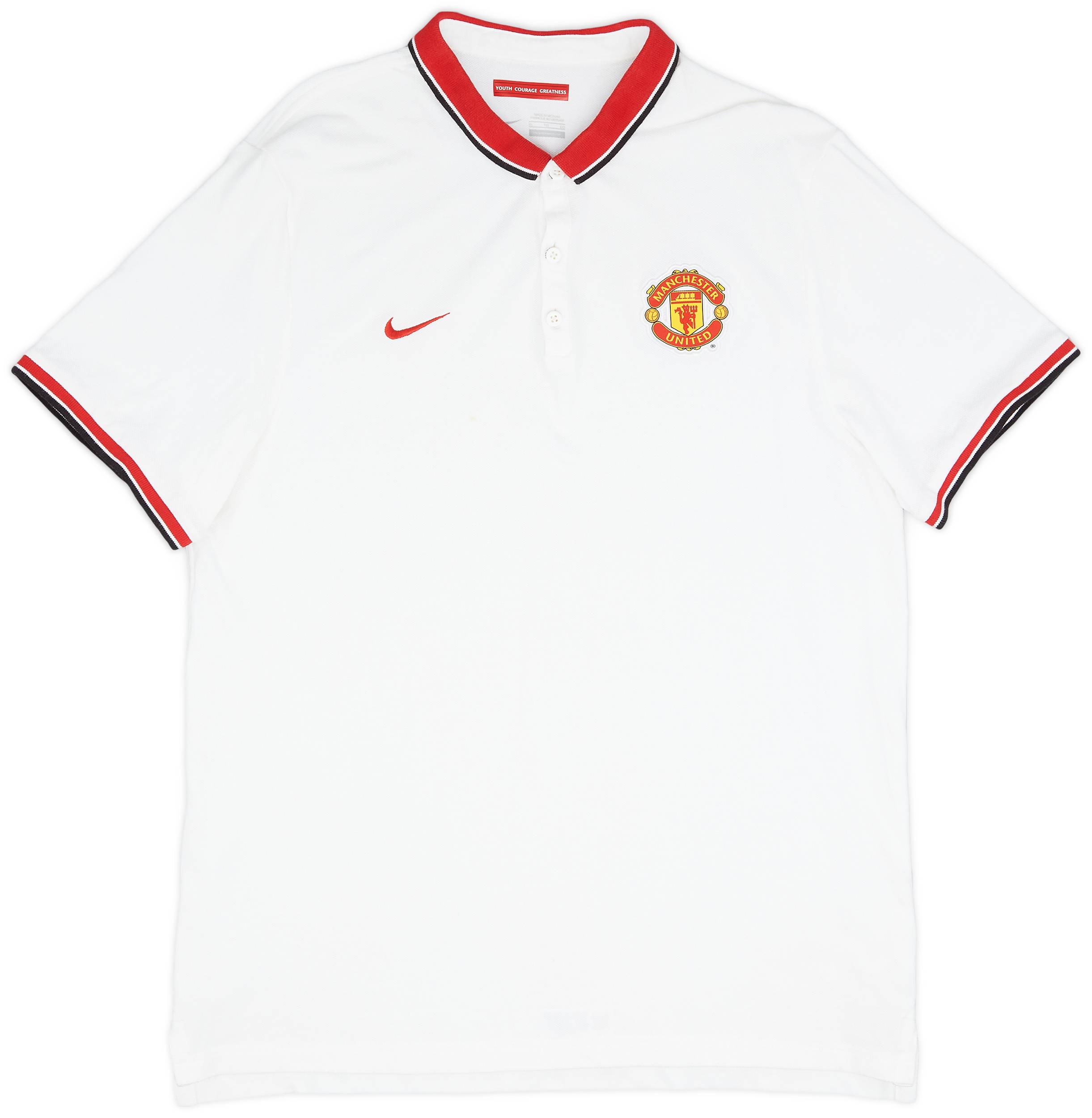 2013-14 Manchester United Nike Polo Shirt - 8/10 - (XL)