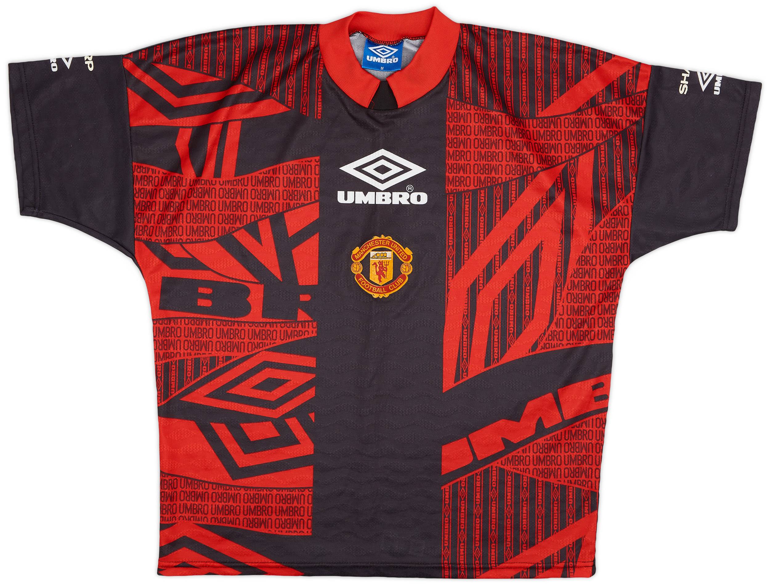1996-97 Manchester United Umbro Training Shirt - 9/10 - (M)