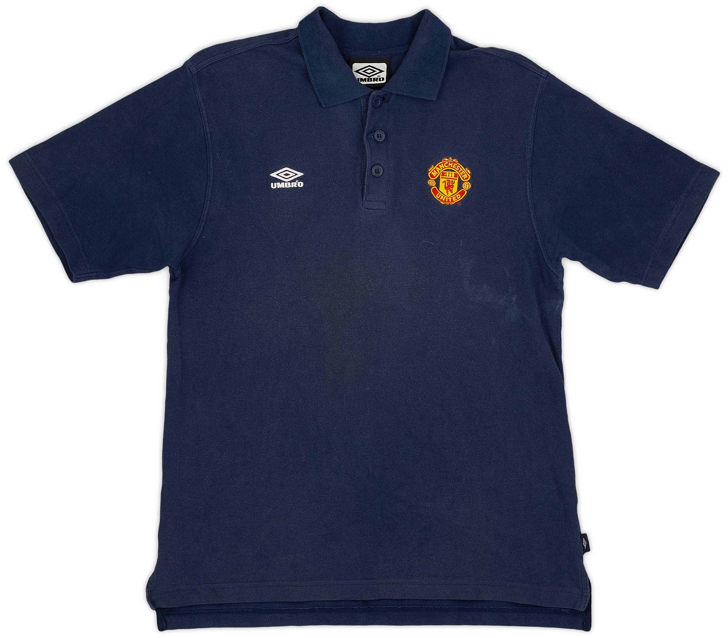 1999-00 Manchester United Umbro Polo Shirt - 8/10 - (M)