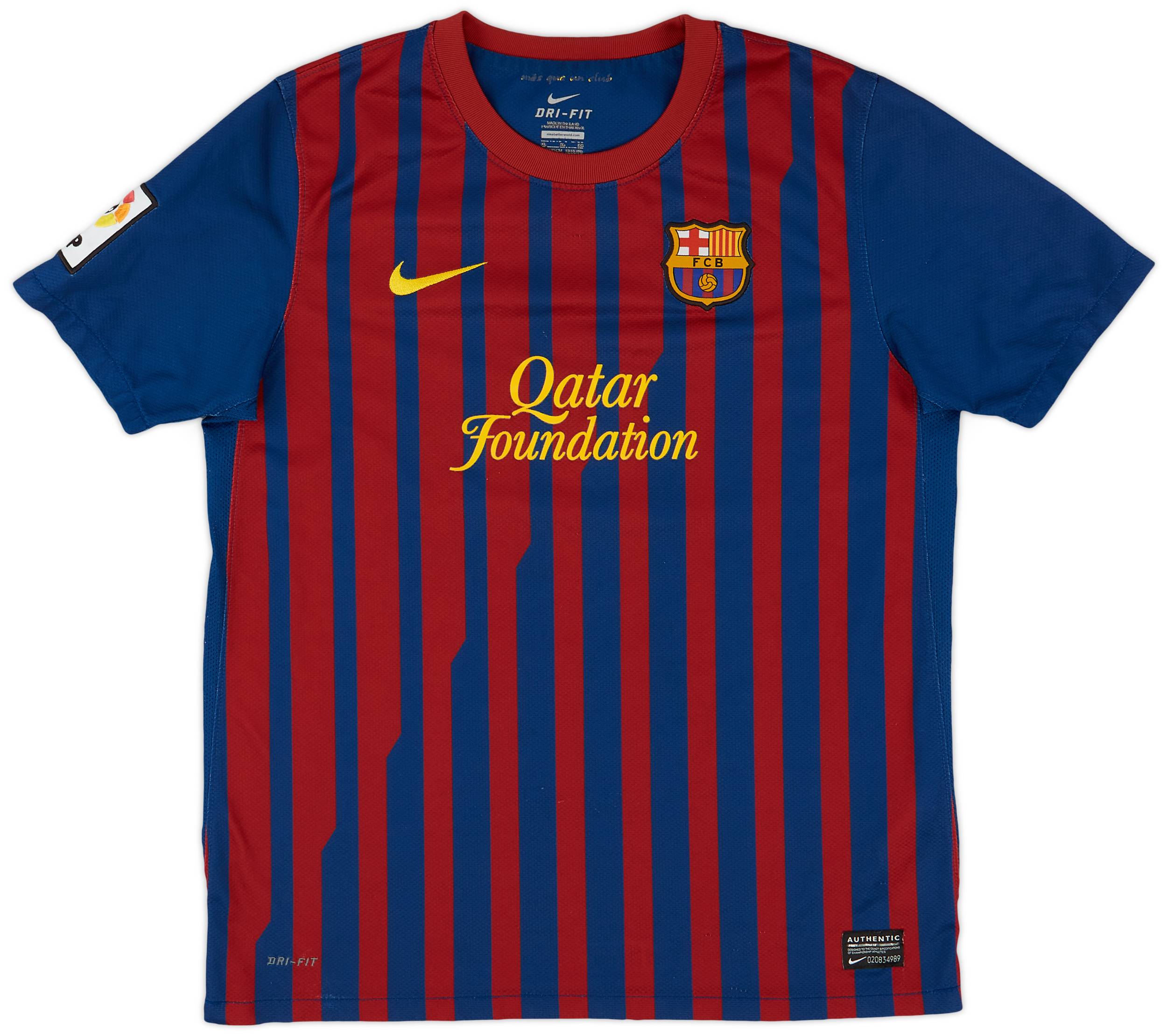 2011-12 Barcelona Home Shirt - 8/10 - (XL.Boys)