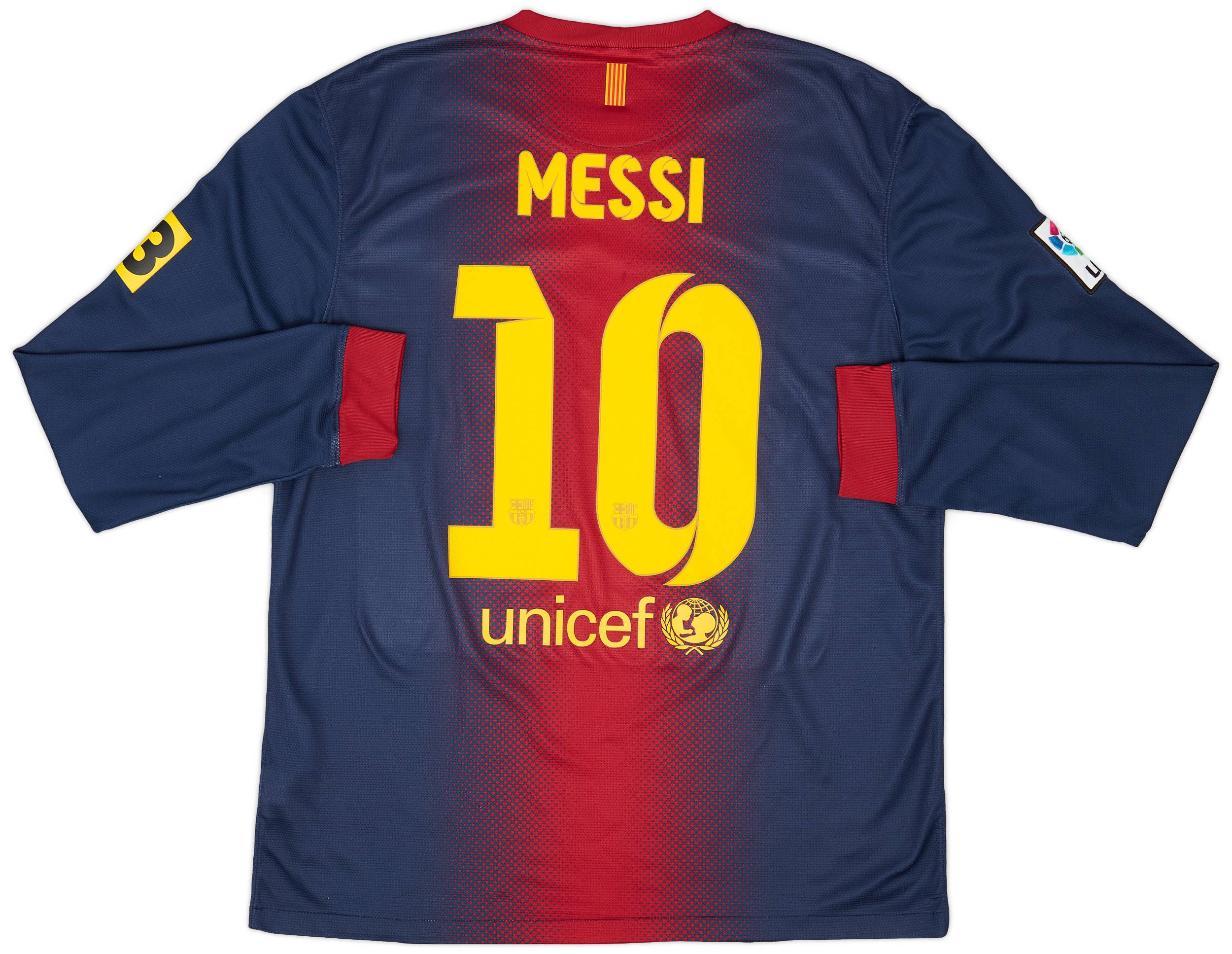 2012-13 Barcelona Home L/S Shirt Messi #10 - 9/10 - (L)