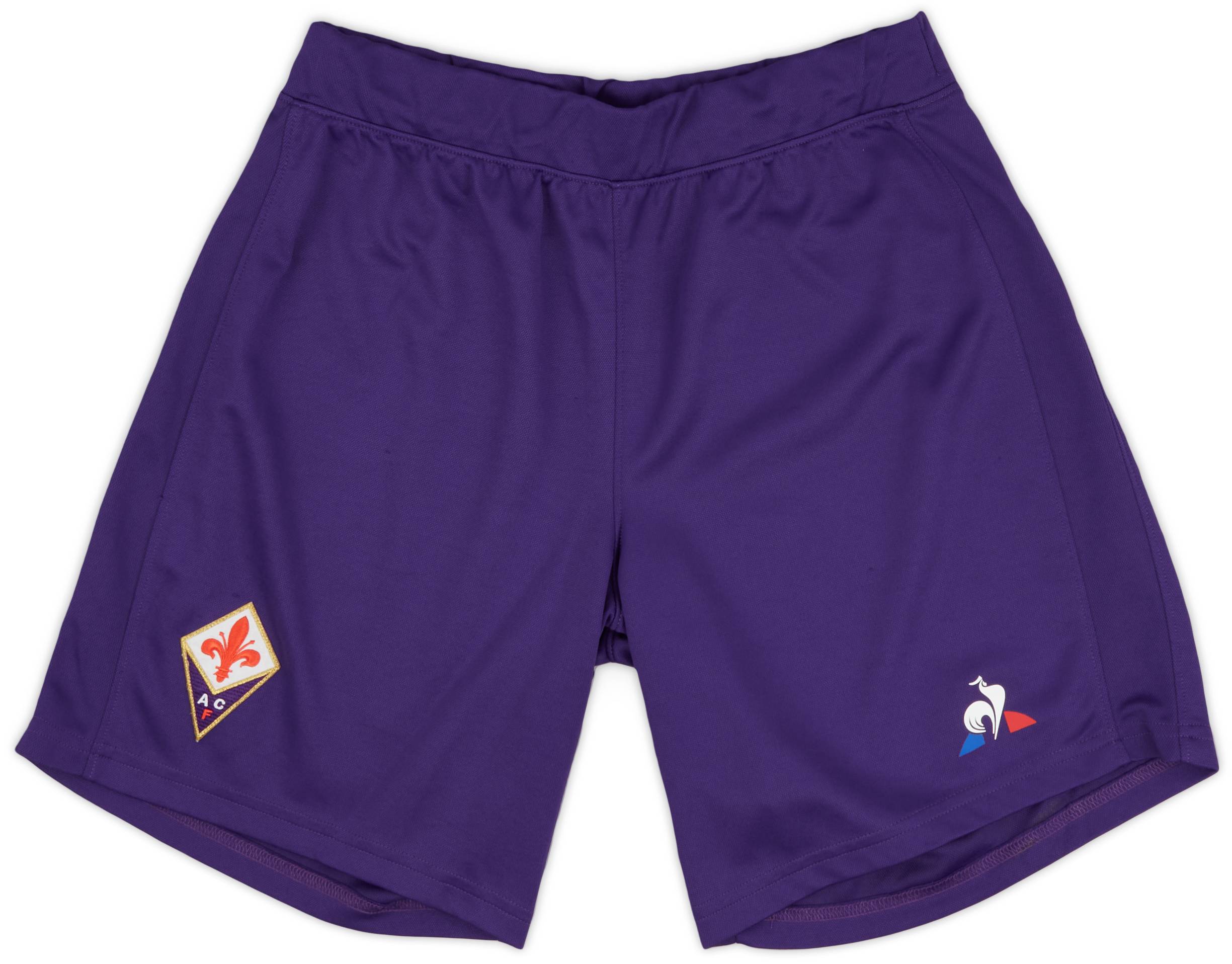 2017-18 Fiorentina Home Shorts - 7/10 - (S)