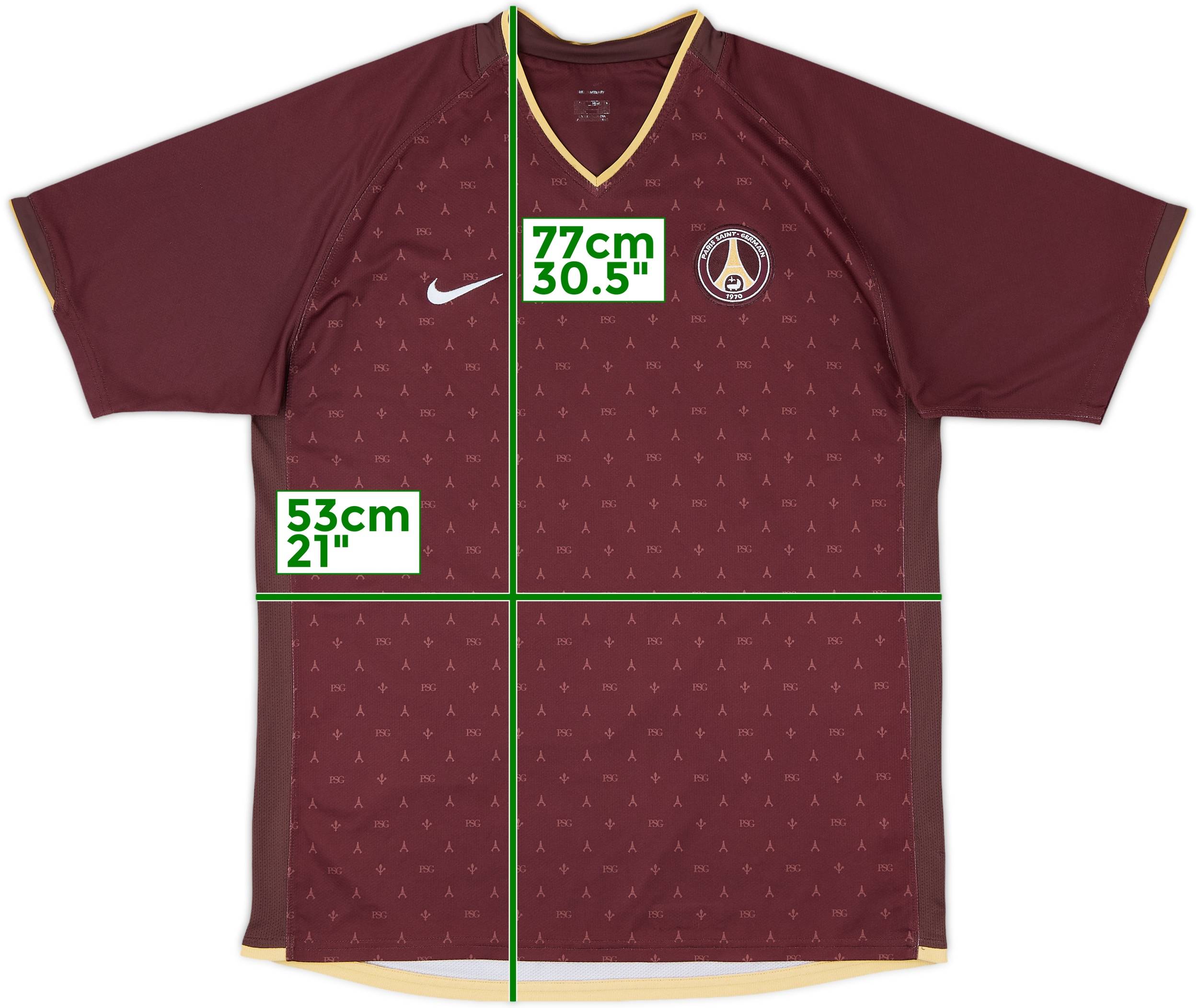 PARIS SAINT-JERMAIN ラグマット 2006-07 Paris Saint-Germain Away Shirt - 8/10 - (L)
