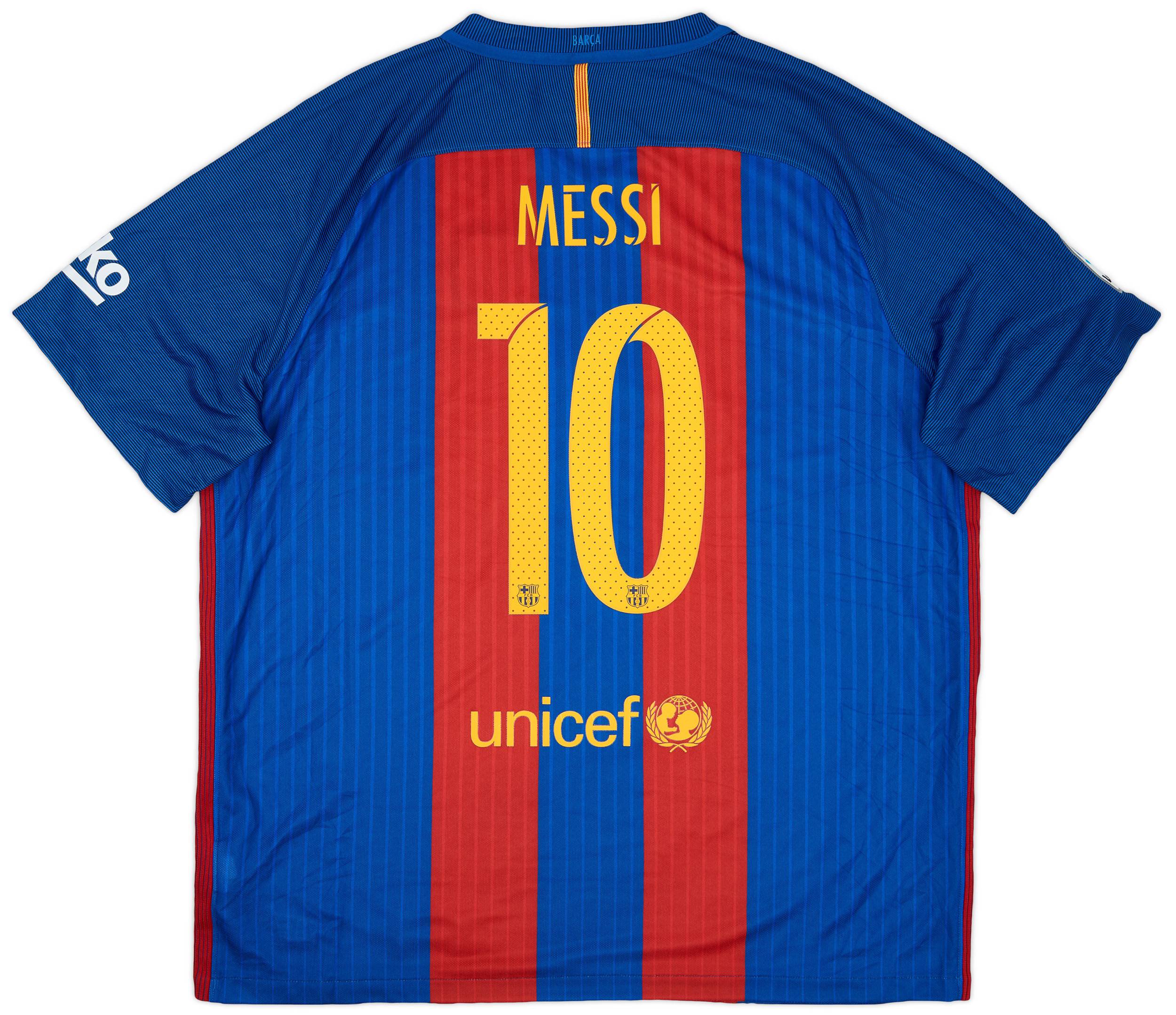 2016 17 Barcelona Home Shirt Messi 10 9 10 XXL