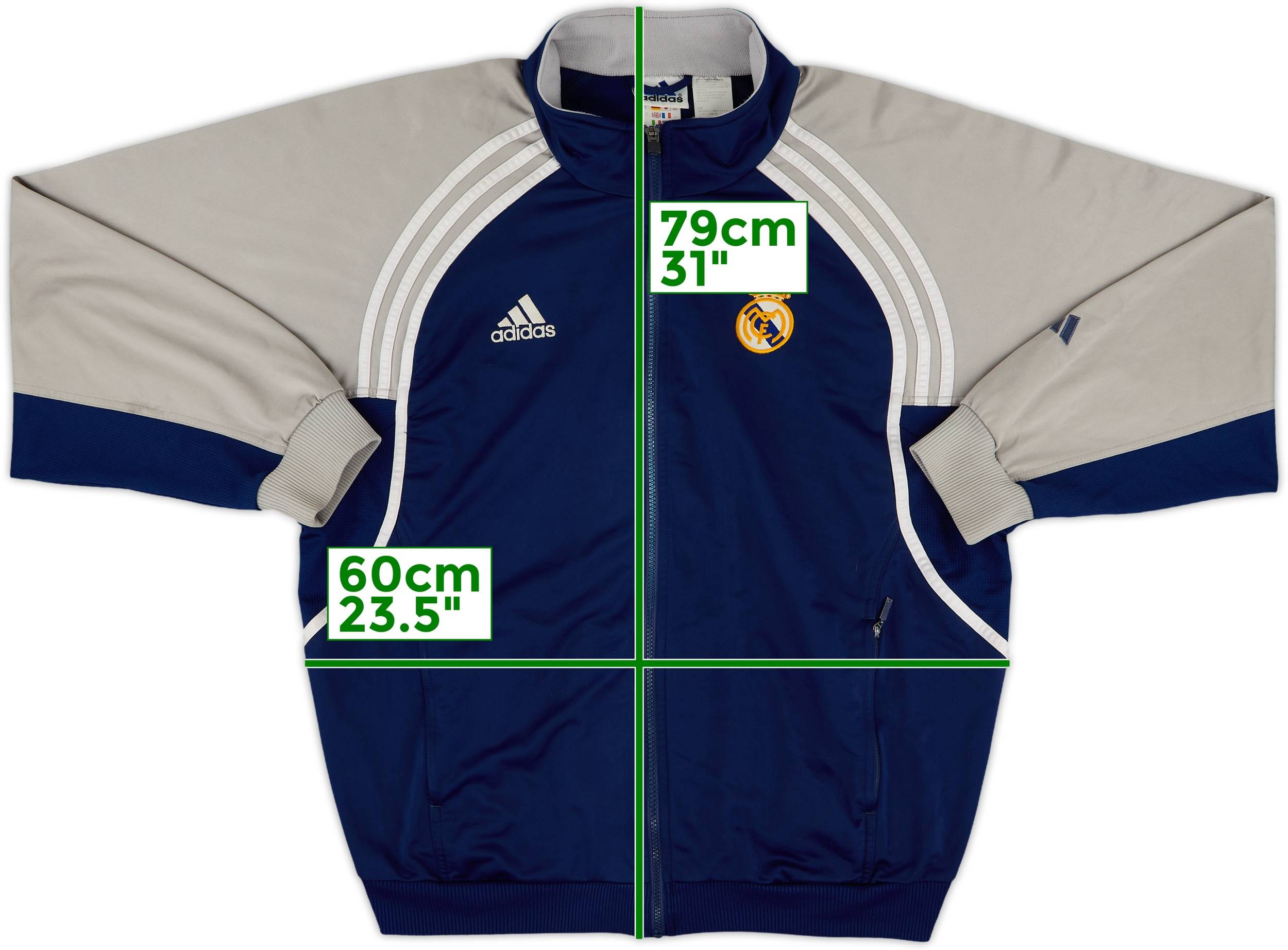 2000-01 Real Madrid adidas Track Jacket - 8/10 - (L/XL)