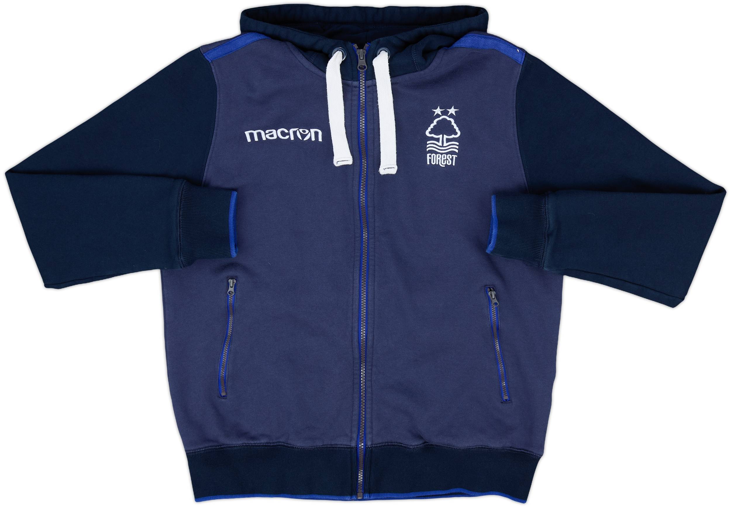 2018-19 Nottingham Forest Macron Hooded Track Jacket 9/10 (M)