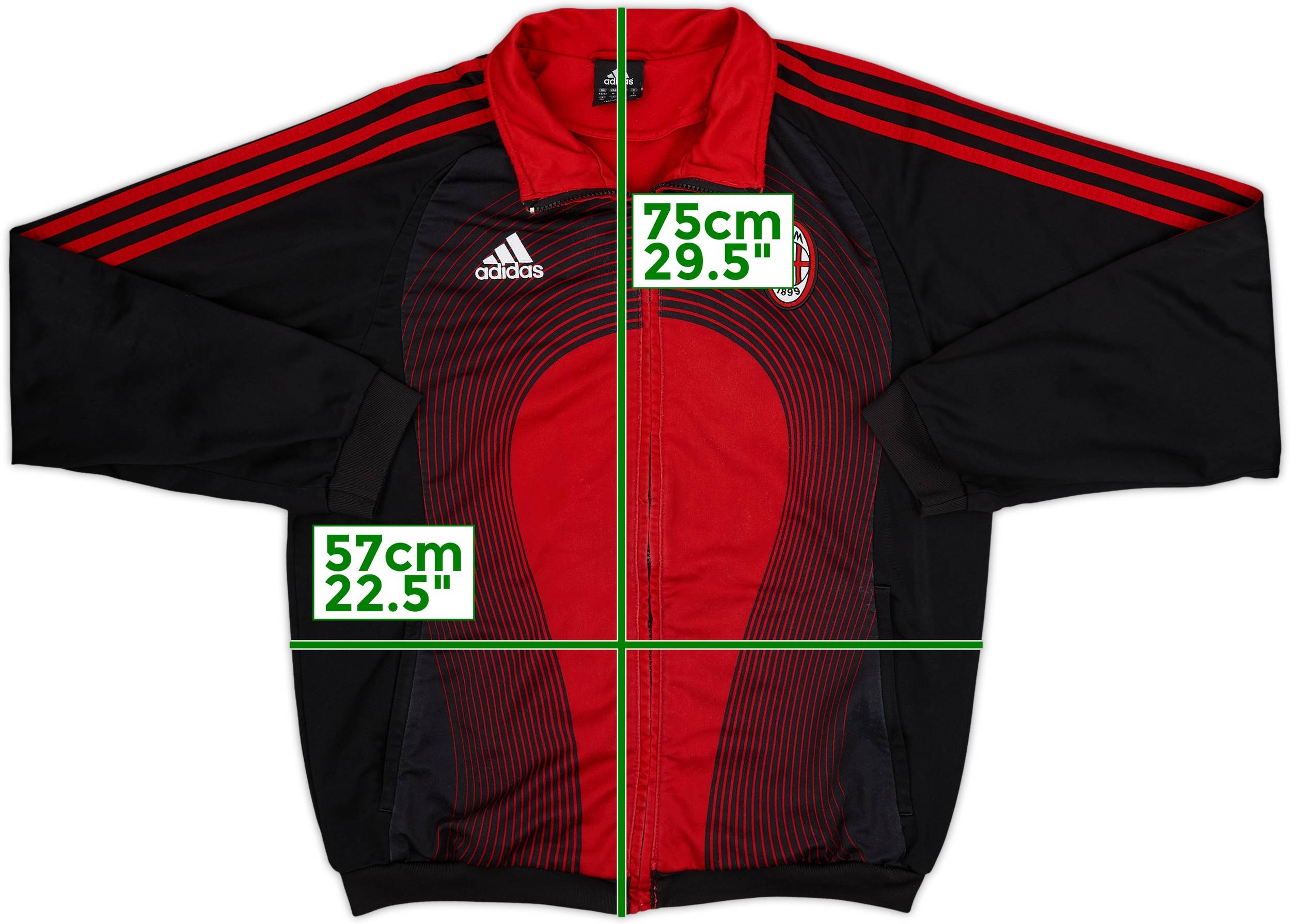 ウェア AC Milan 2006/07 Champion Adidas Jacket 2006-07 AC Milan adidas Track Jacket - 6/10 - (M/L)