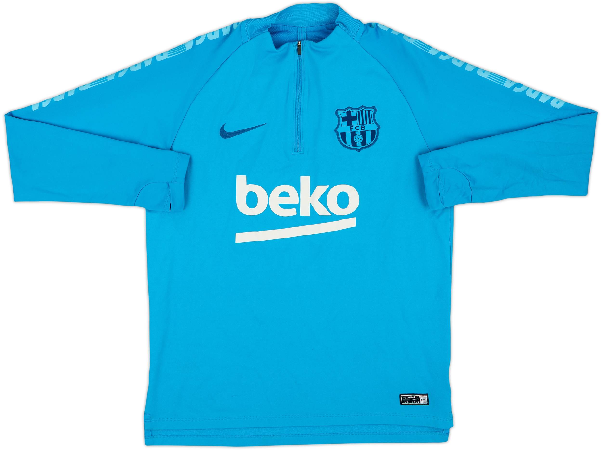 ウェア Nike Barcelona Squad Drill Top 2019/20 2019-20 Barcelona Nike 1/4 Zip Drill Top - 7/10 - (M)