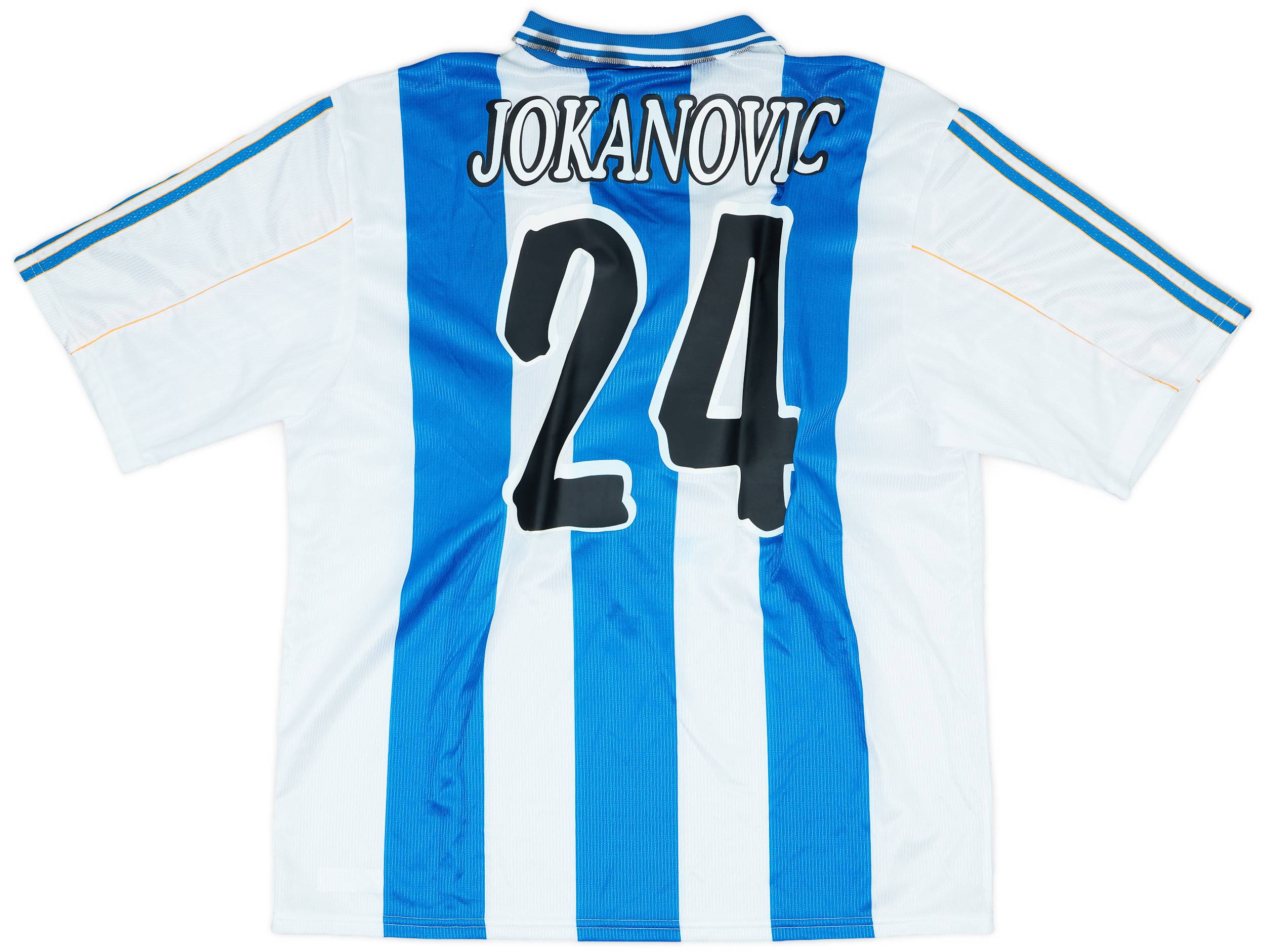 1999-00 Deportivo UEFA Cup Home Shirt Jokanović #24 - 6/10 - (XL)