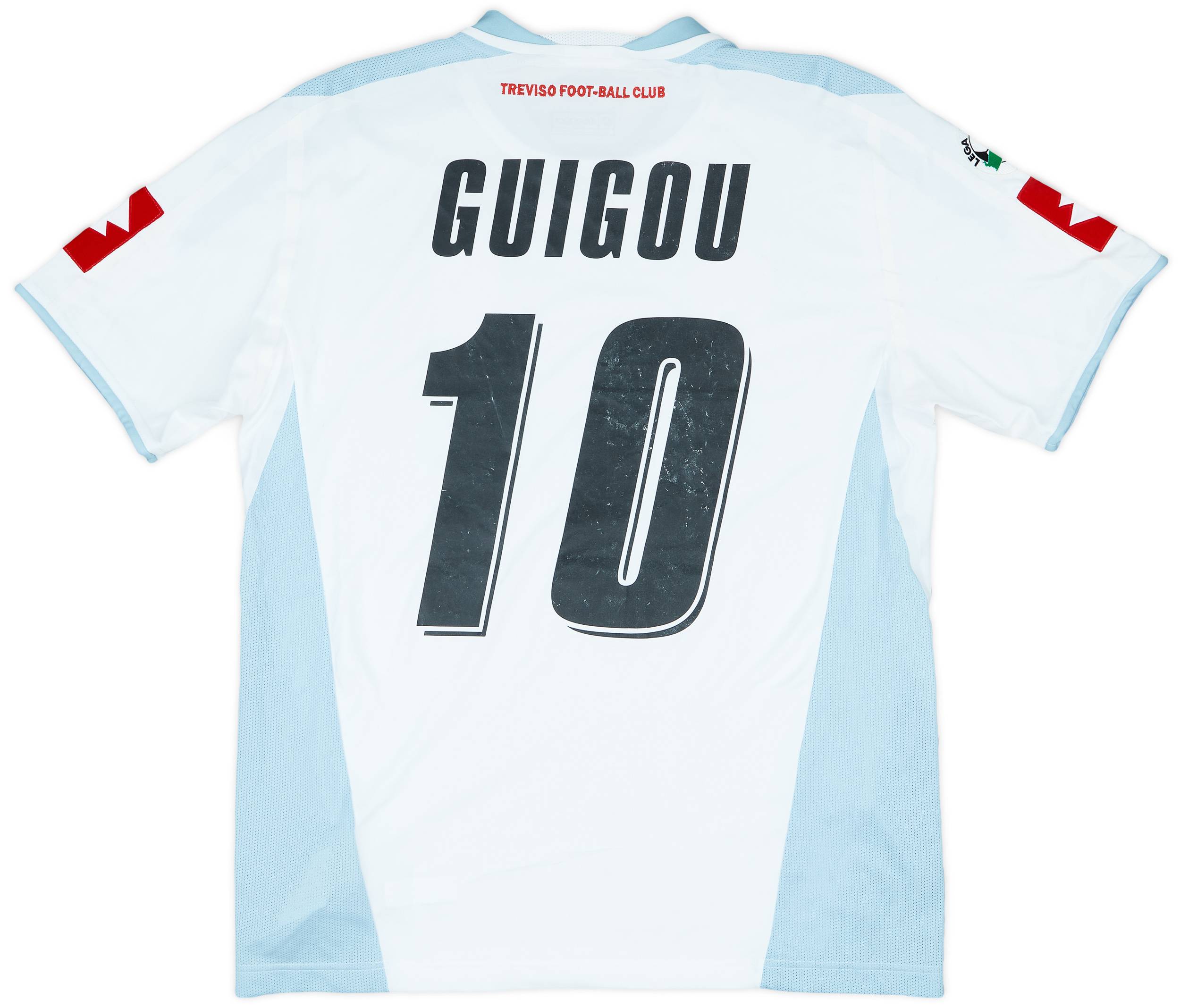 2007-08 Treviso Match Issue Home Shirt Guigou #10