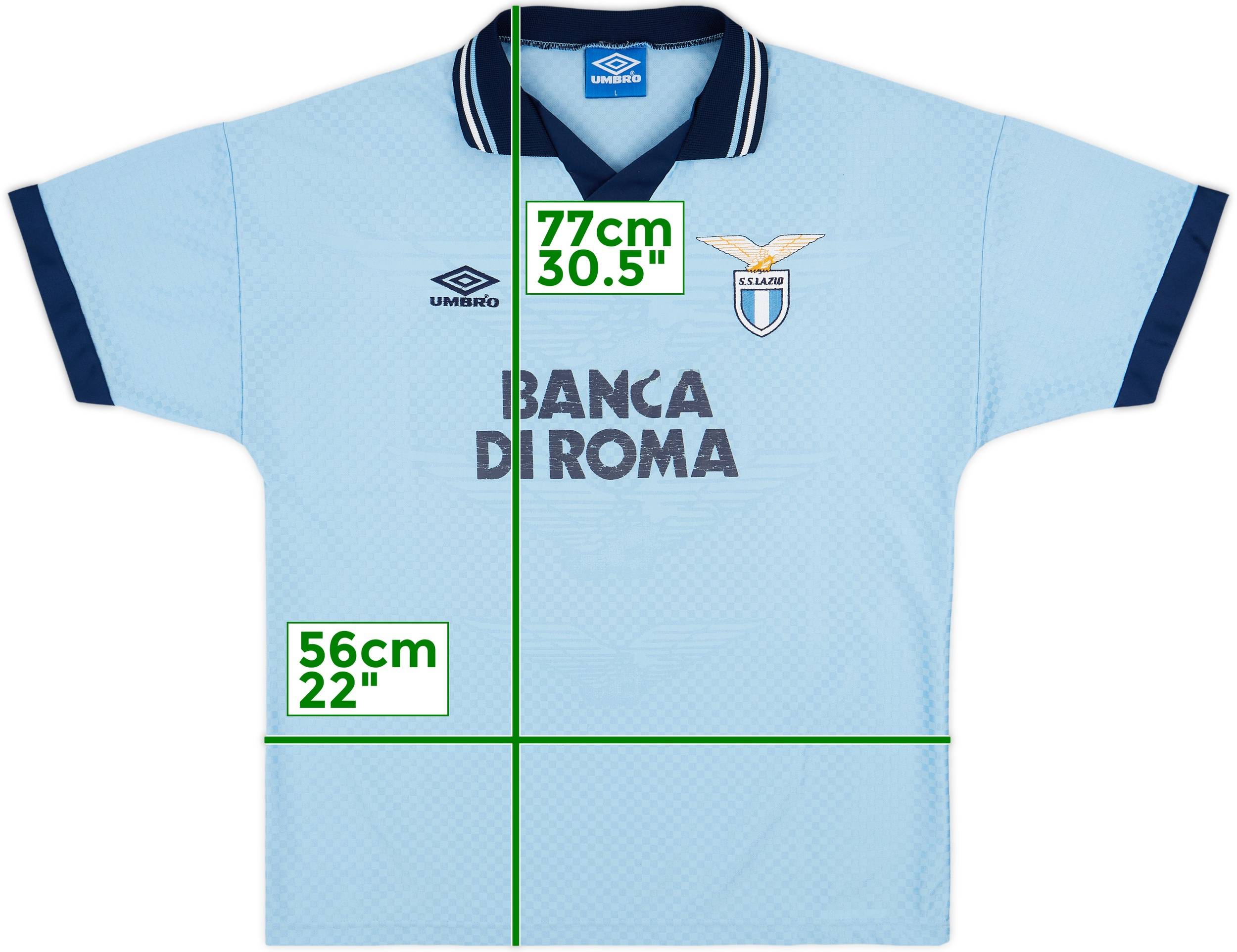 1995-96 Lazio Home Shirt - 5/10 - (L)