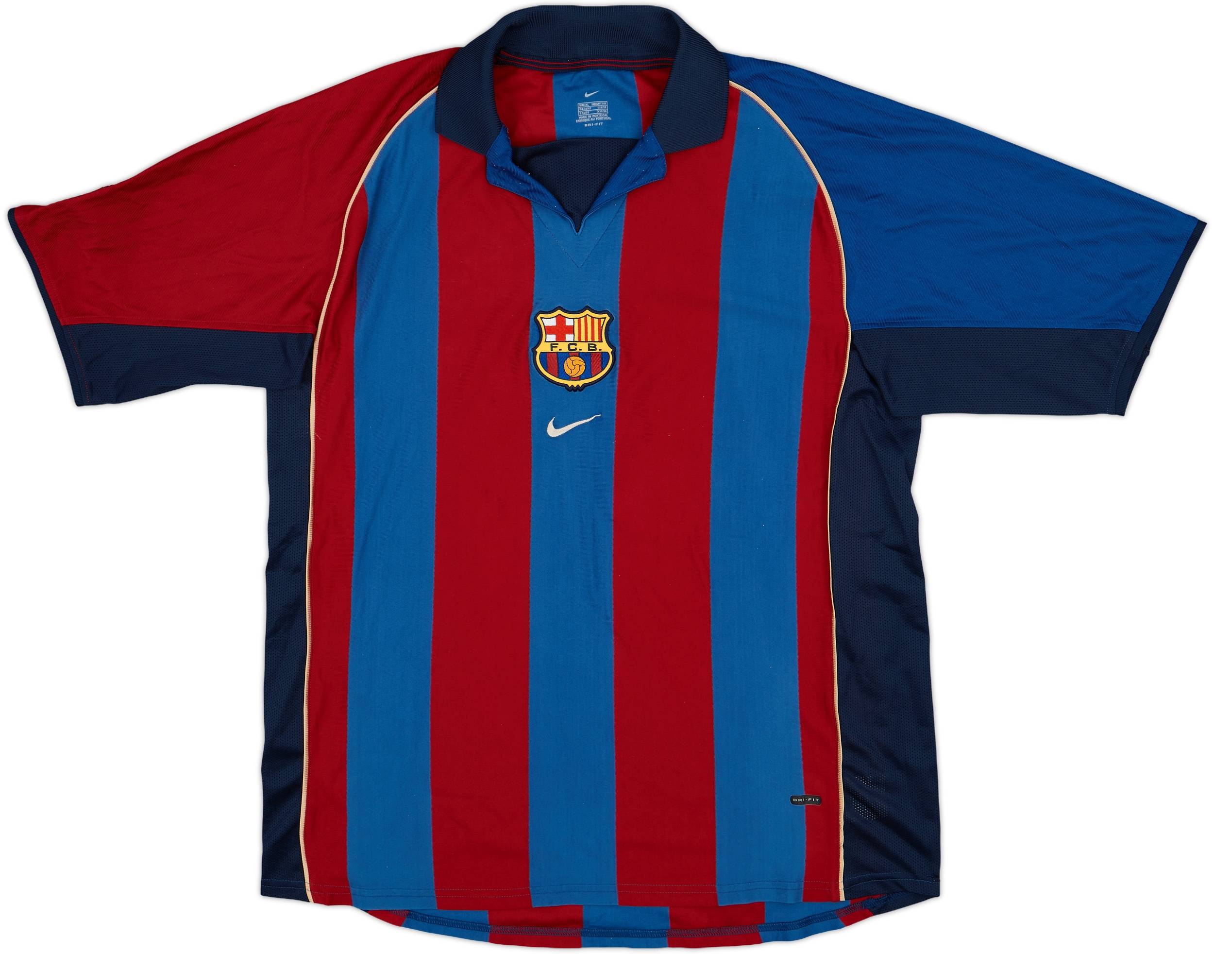 ウェア FC Barcelona Saviola 7 2003-04 Barcelona Home Shirt Saviola #7 - 6/10 - (M)