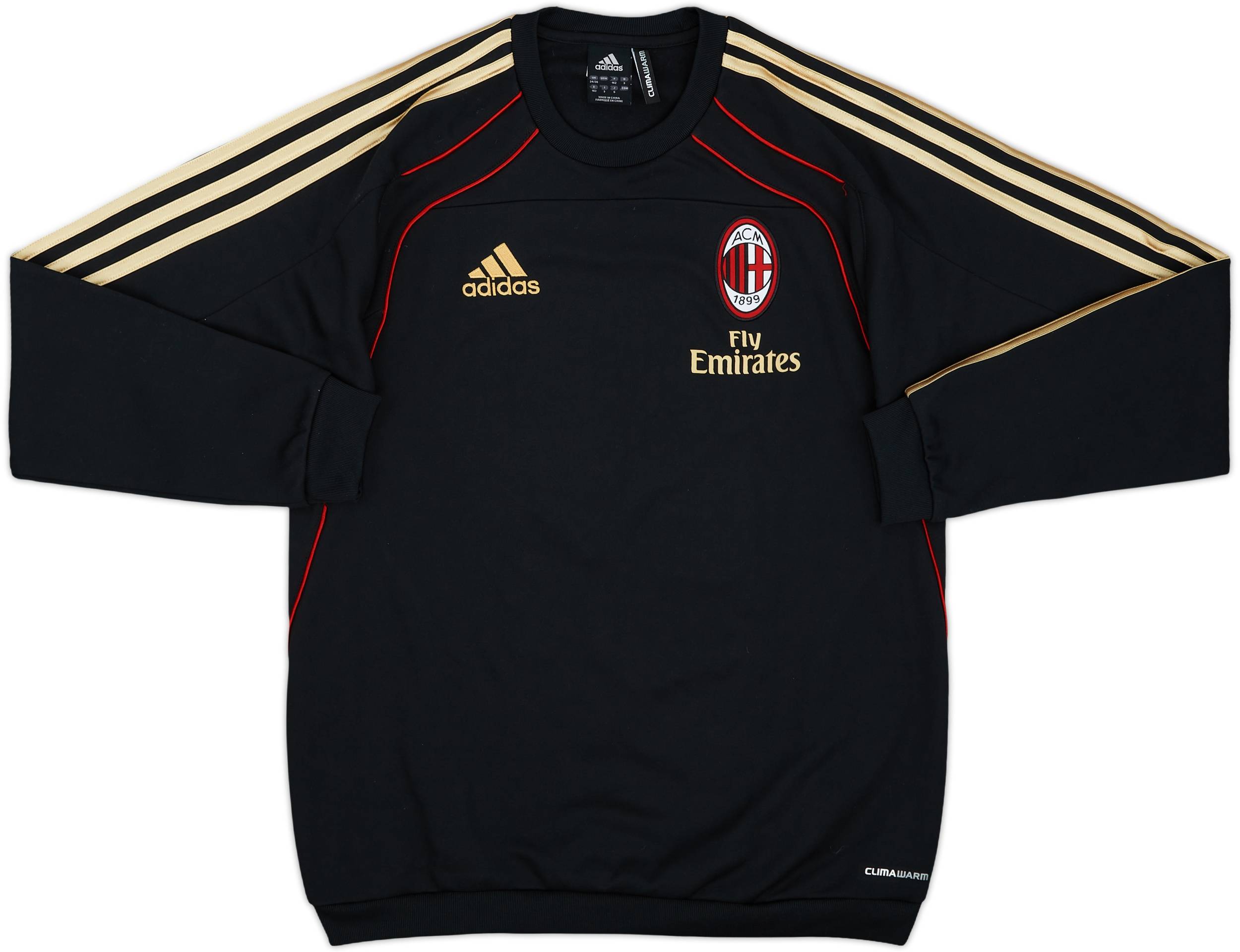 2010-11 AC Milan adidas Sweat Top - 8/10 - (XL.Boys)