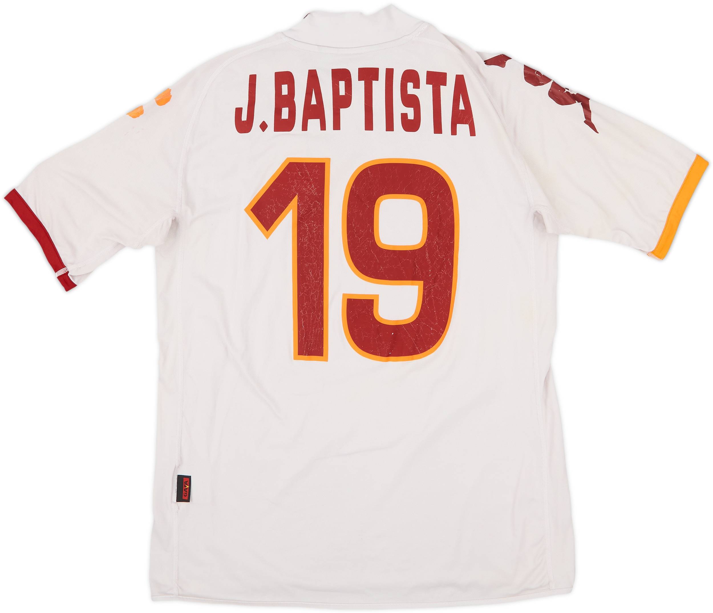 2008-09 Roma Away Shirt J. Baptista #19 - 4/10 - (S)