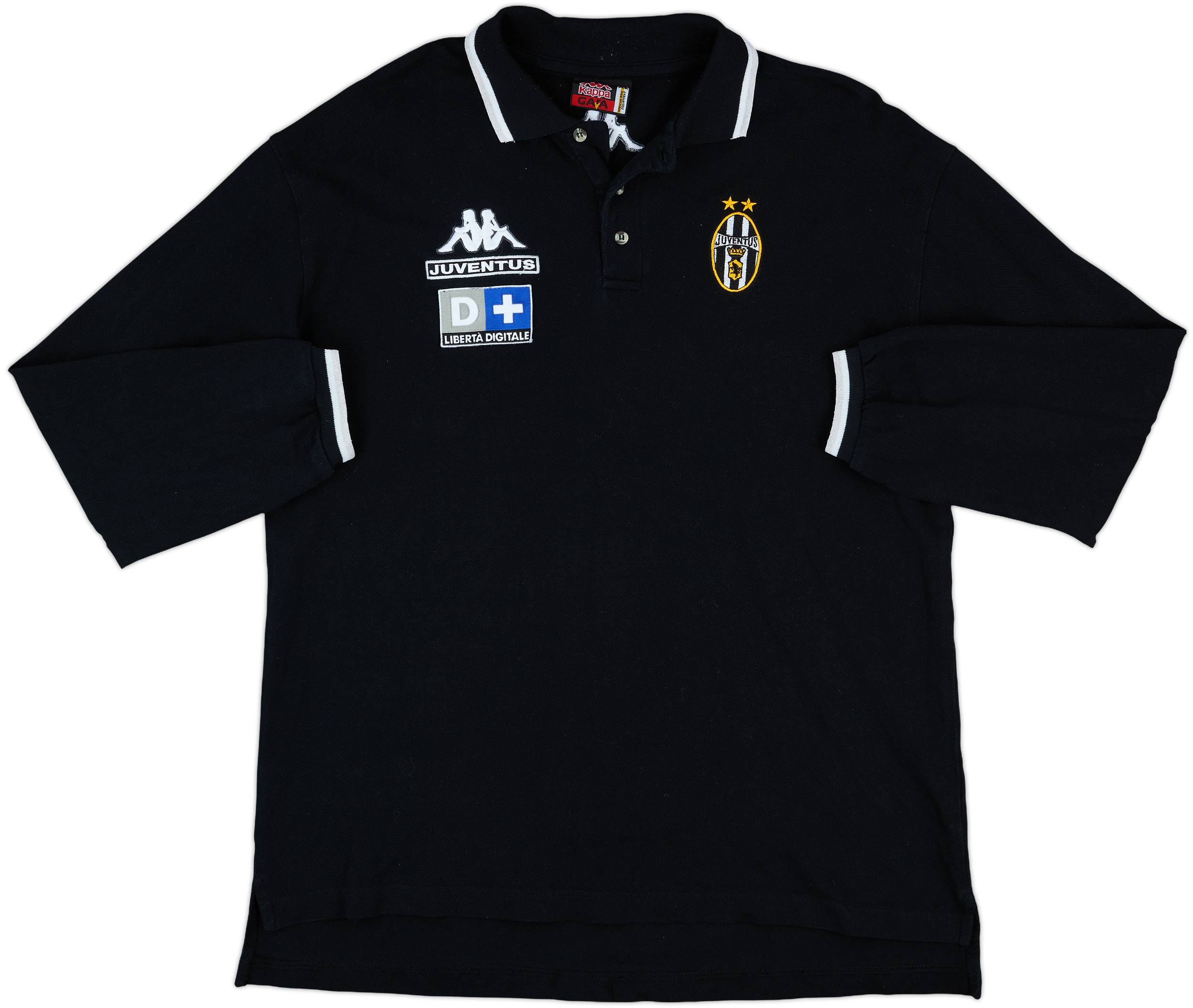 1998-99 Juventus Kappa Polo L/S Shirt - 9/10 - (XL)