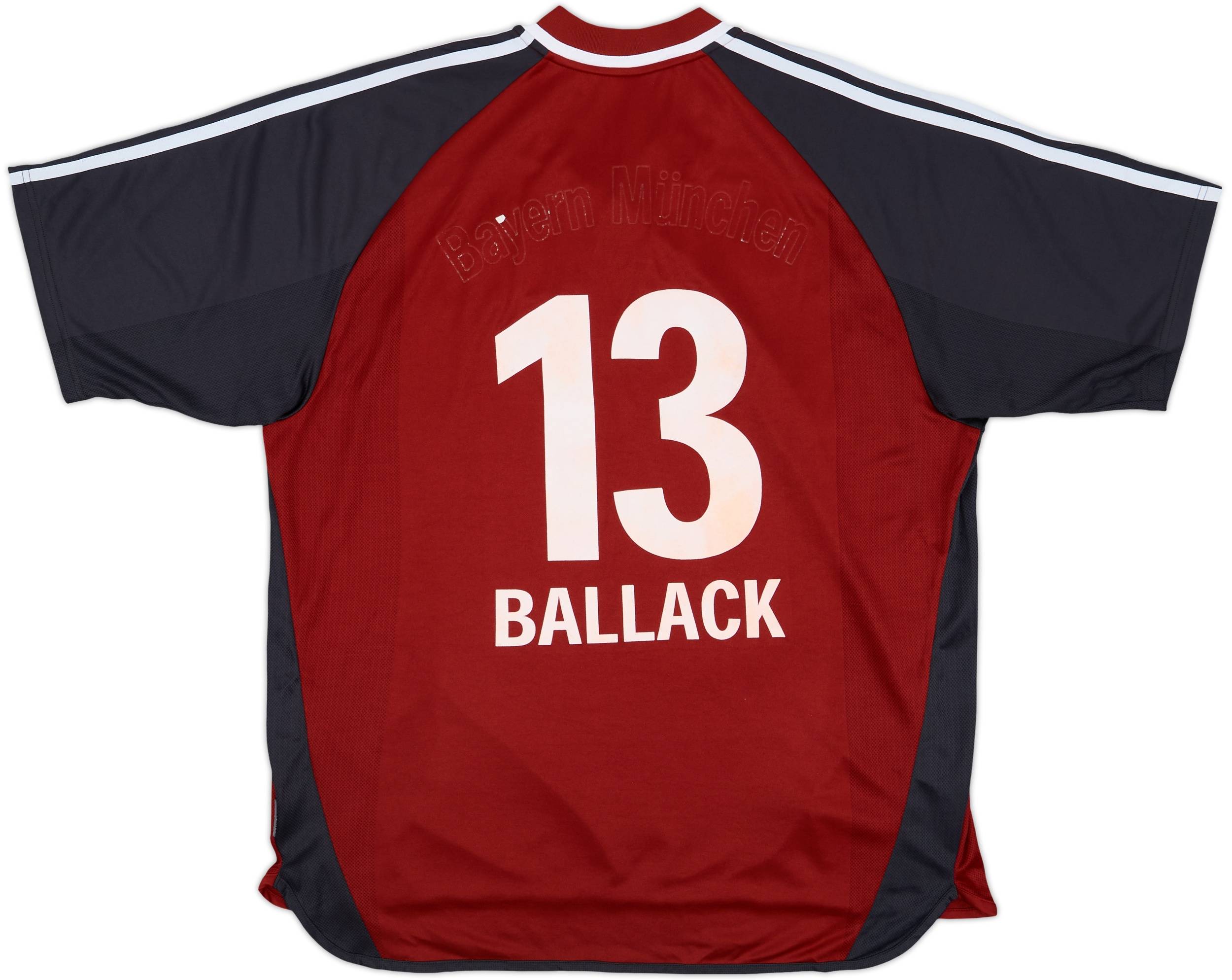 商品画像：2002-03 Bayern Munich Home Shirt Ballack #13 - 3/10 - (XXL) 1