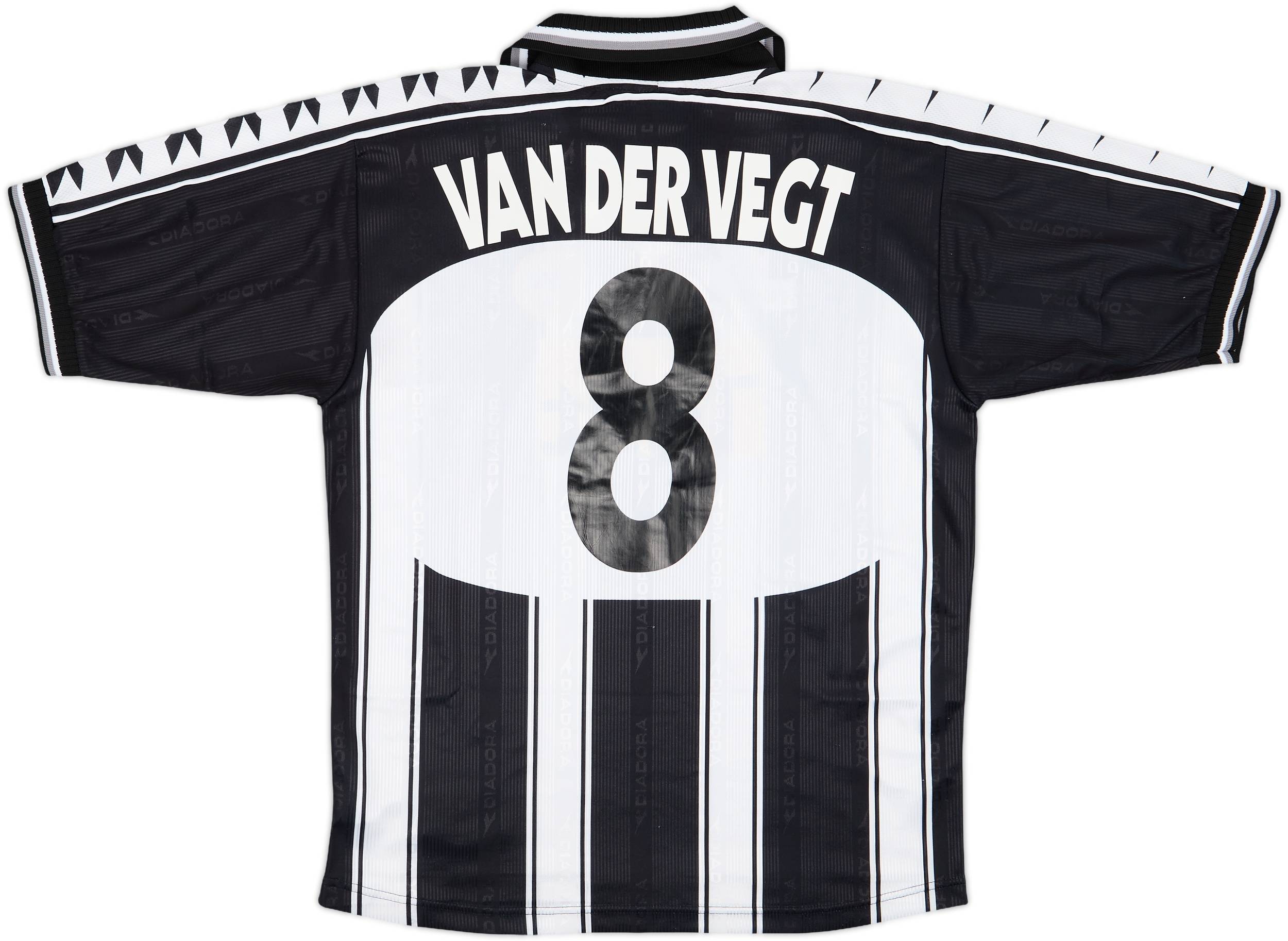1999-00 Udinese Home Shirt Van Der Vegt #8 - 8/10 - (XL)