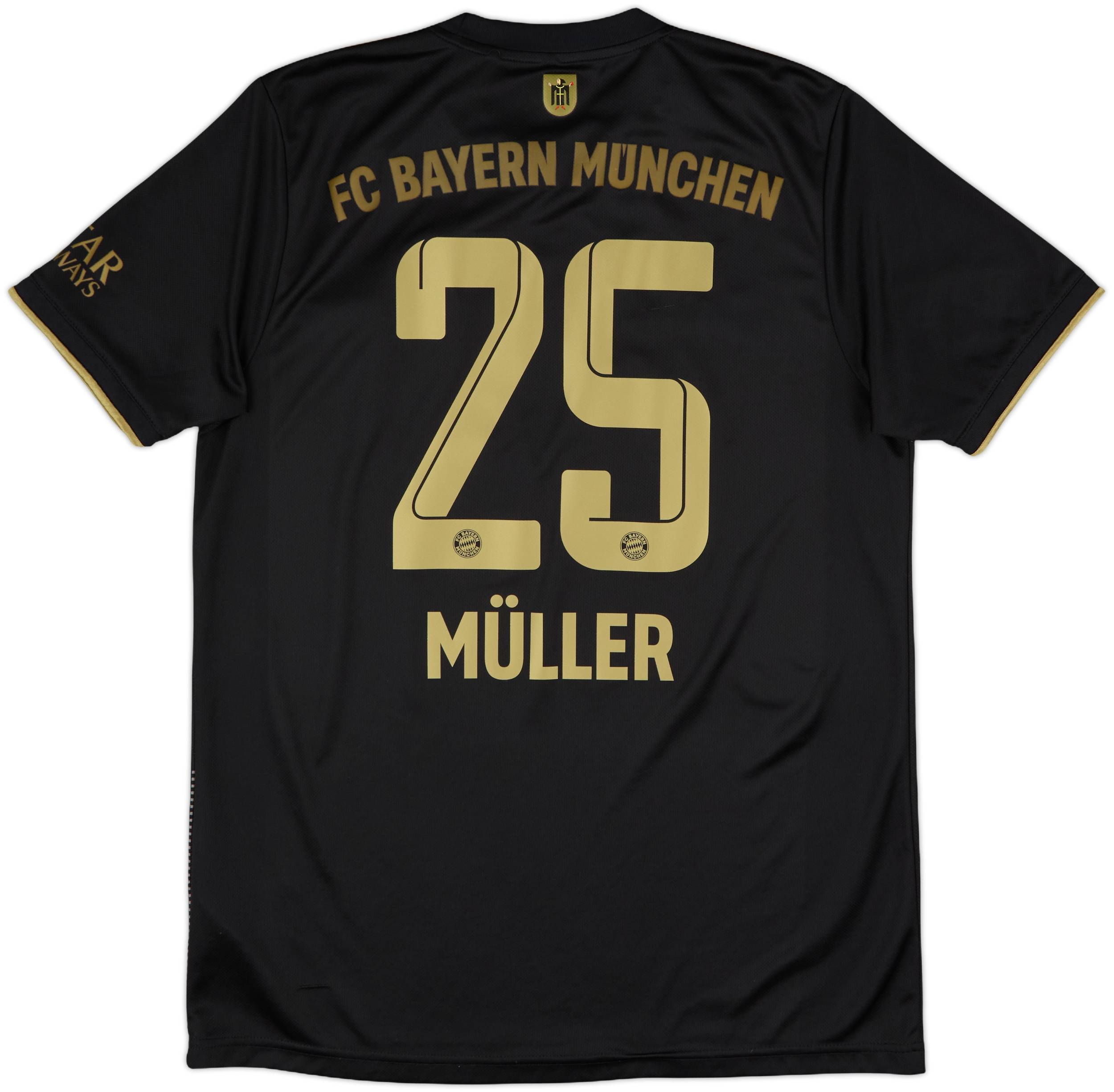2021-22 Bayern Munich Away Shirt Muller #25 - 6/10 - (M)