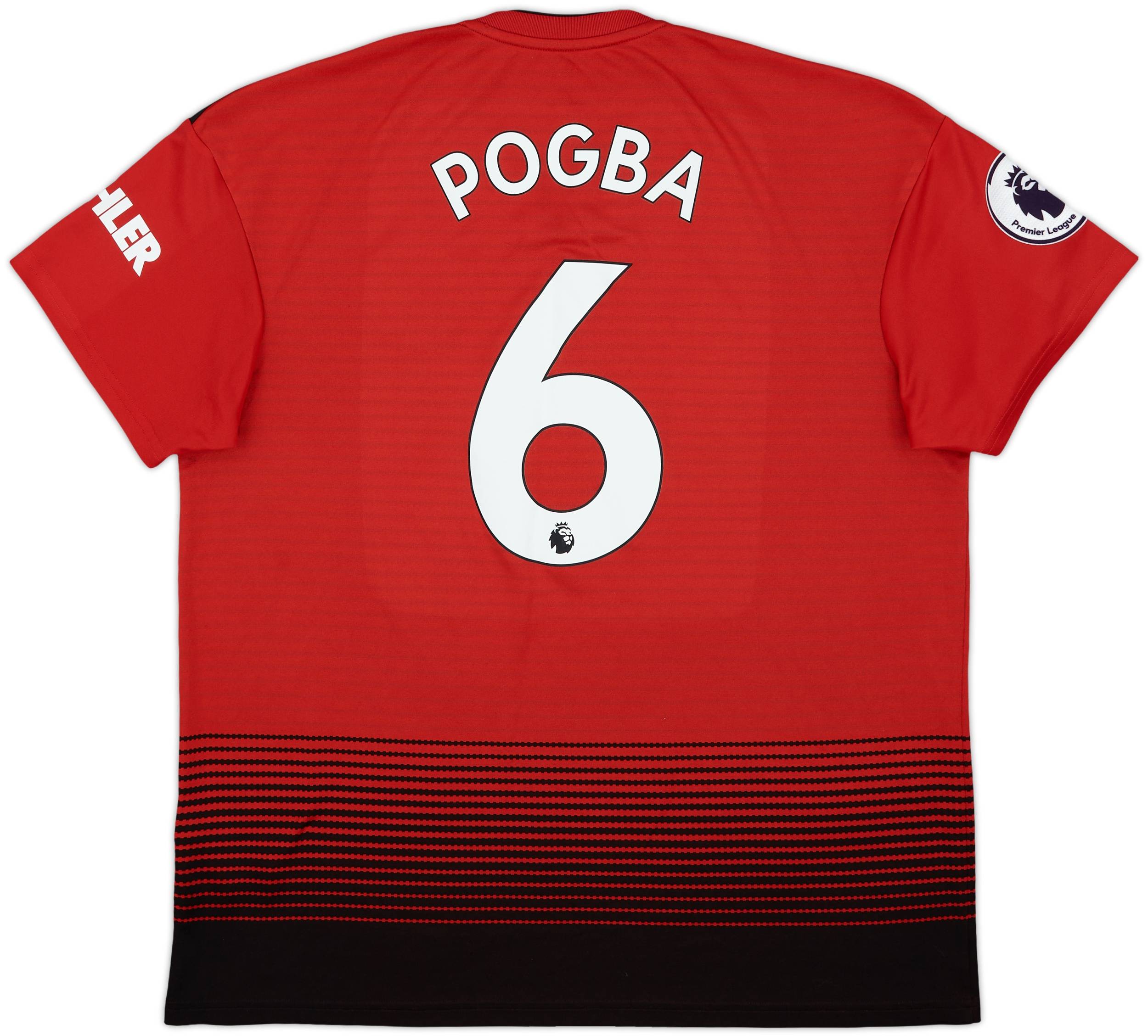 2018-19 Manchester United Home Shirt Pogba #6 - 9/10 - (XL)