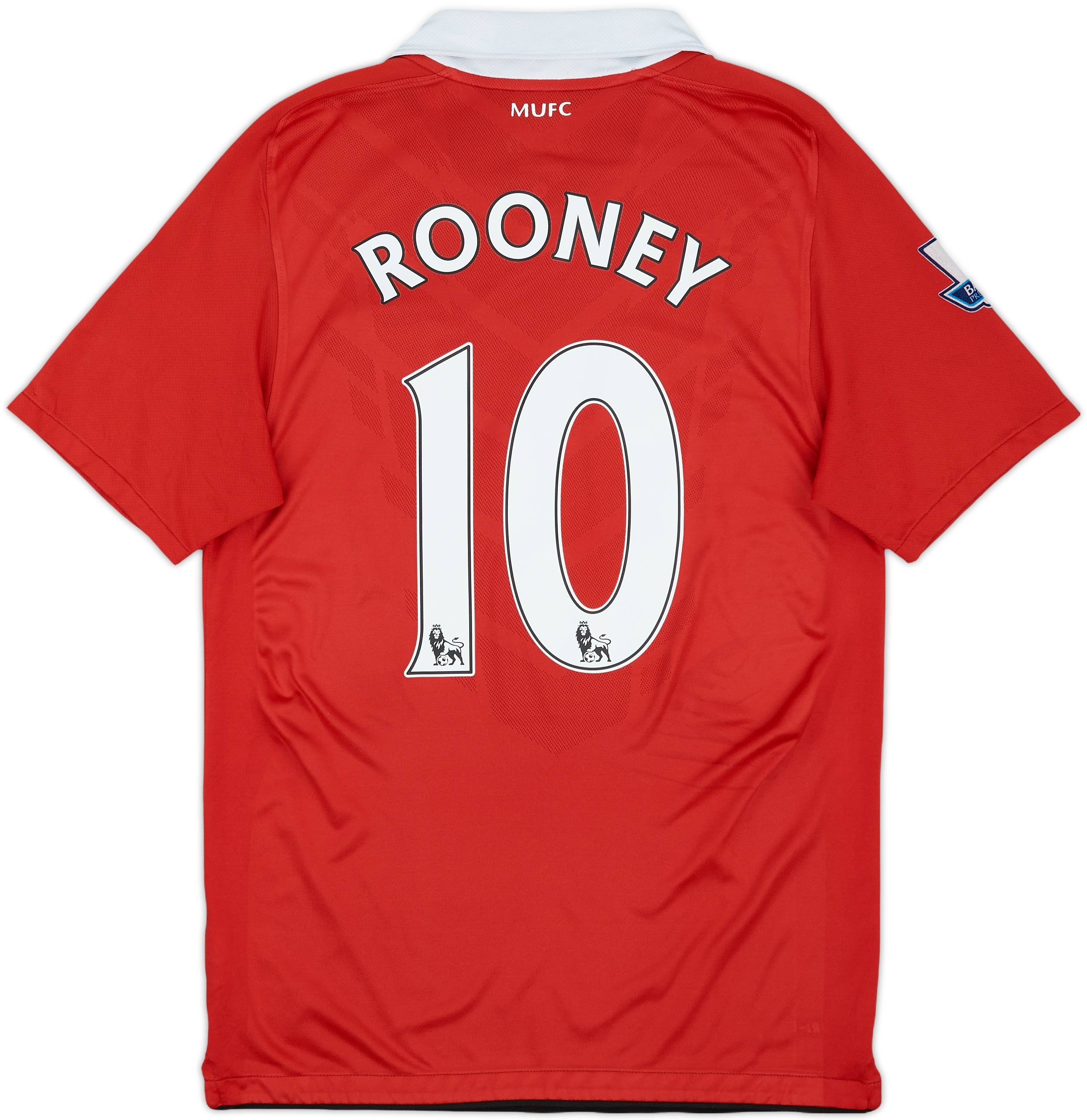 2010-11 Manchester United Home Shirt Rooney #10 - 8/10 - (S)