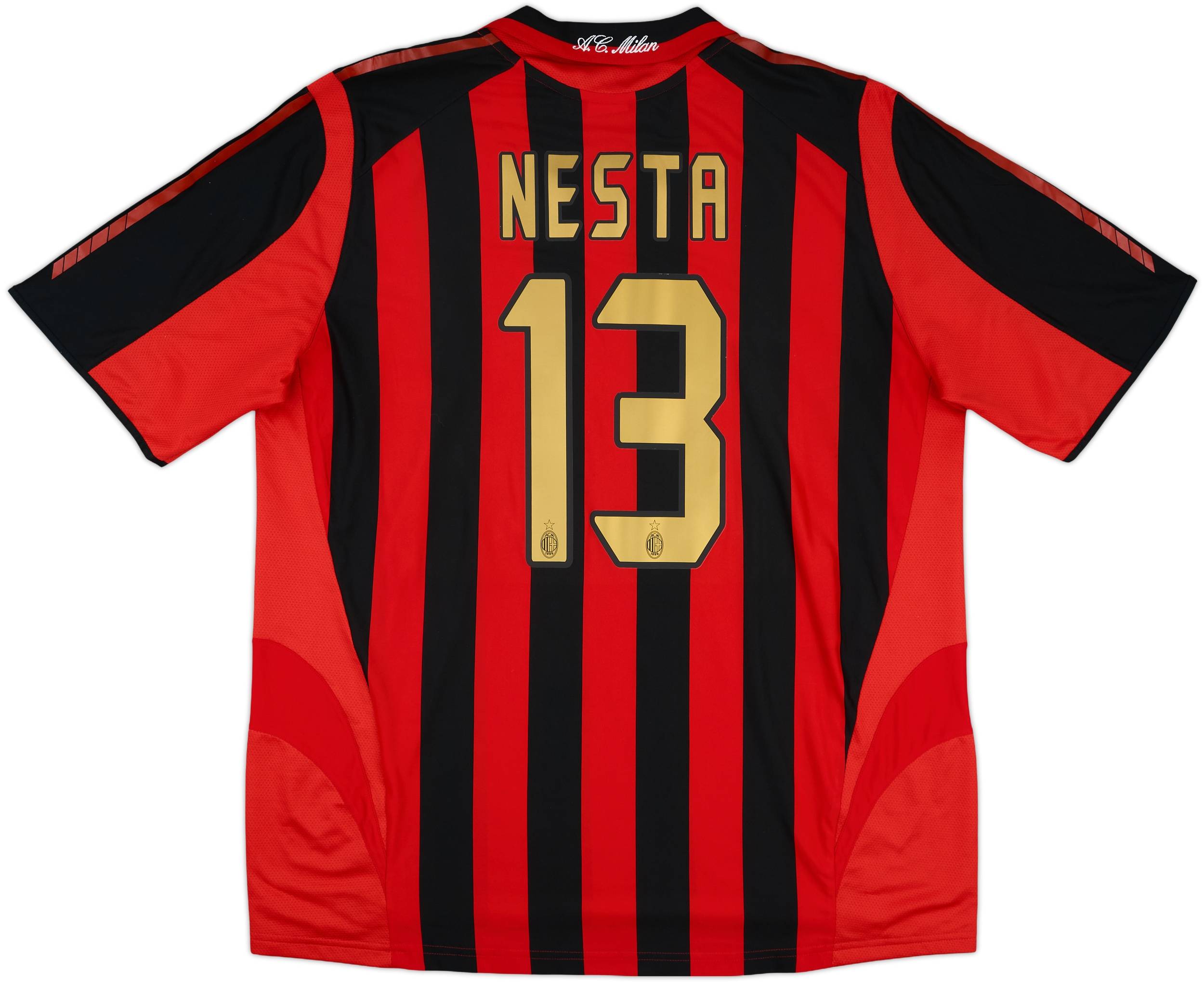 2005-06 AC Milan Home Shirt Nesta #13 - 6/10 - (XL)