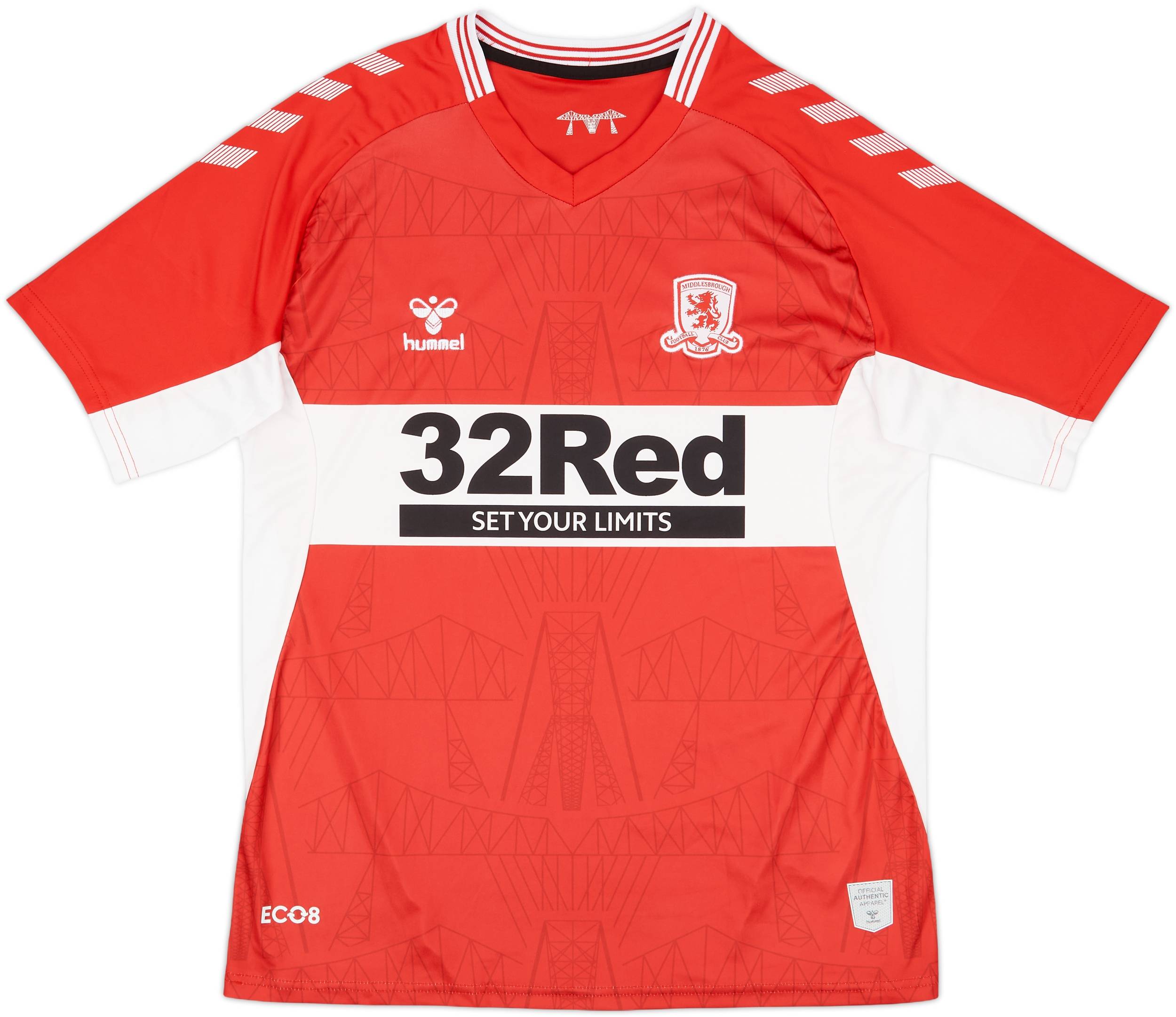 2021-22 Middlesbrough Home Shirt - 8/10 - (L)