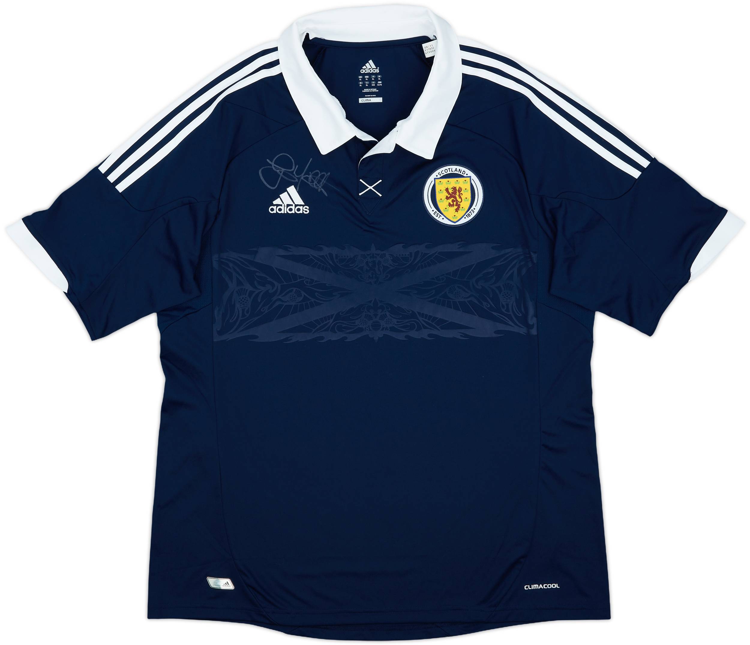 2011-13 Scotland Signed Home Shirt - 10/10 - (XL)