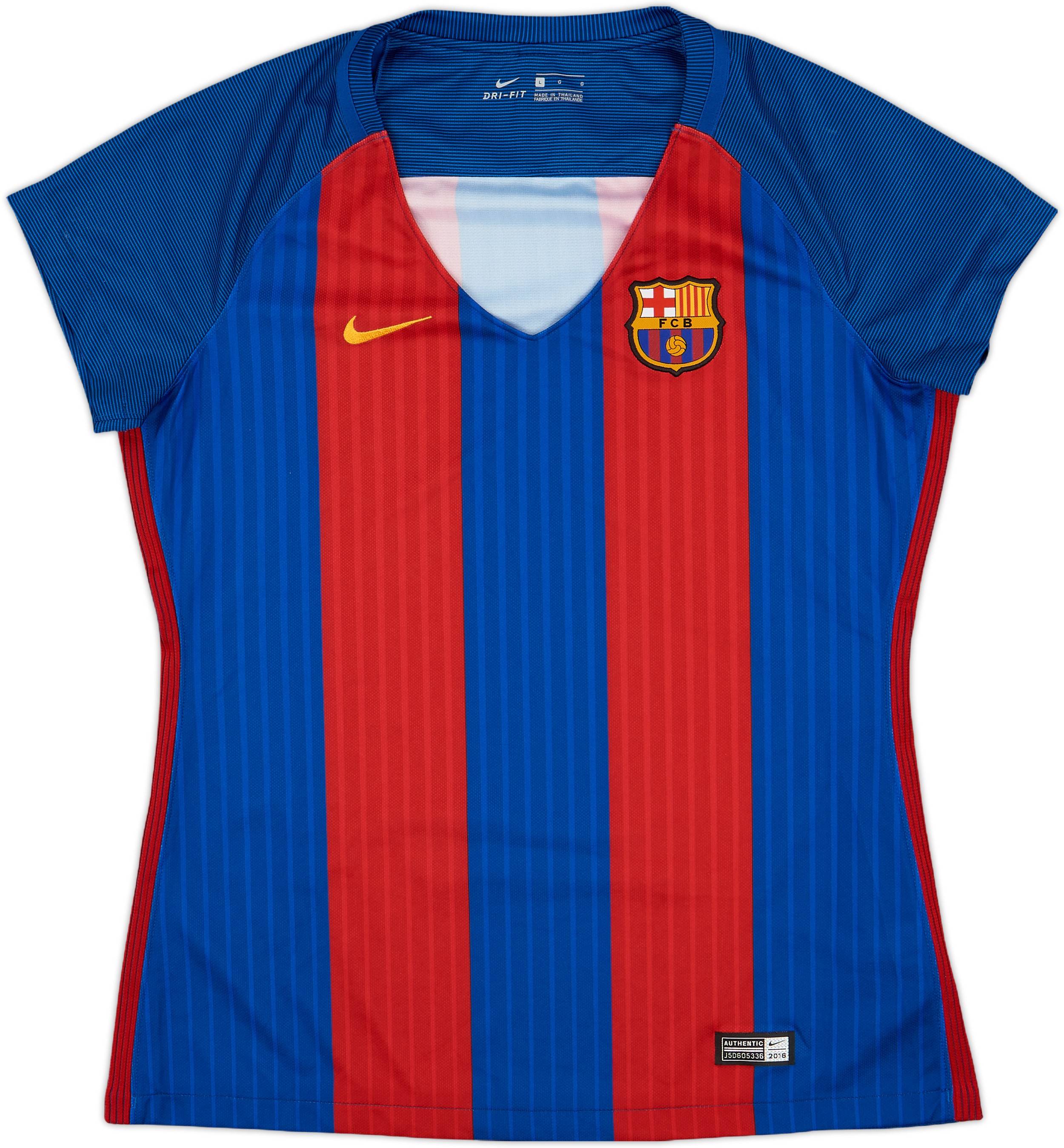 2016-17 Barcelona Home Shirt - 9/10 - (Women's L)