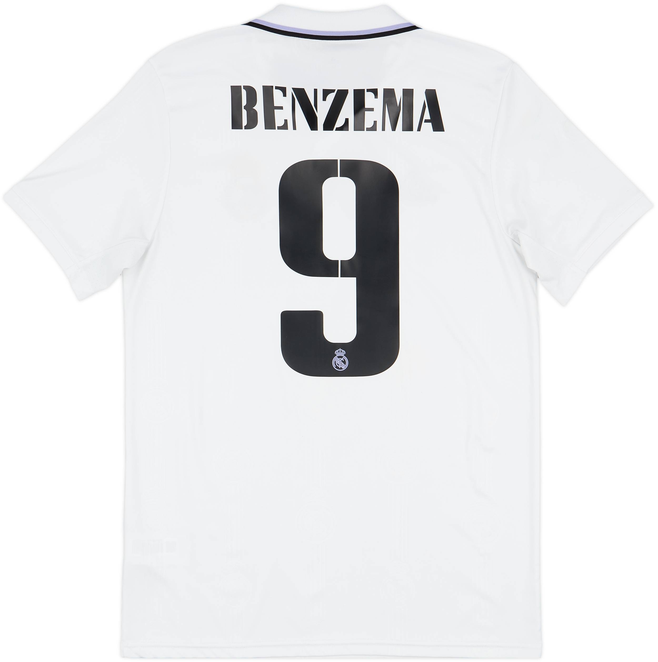 2022-23 Real Madrid Home Shirt Benzema #9 - 9/10 - (M)