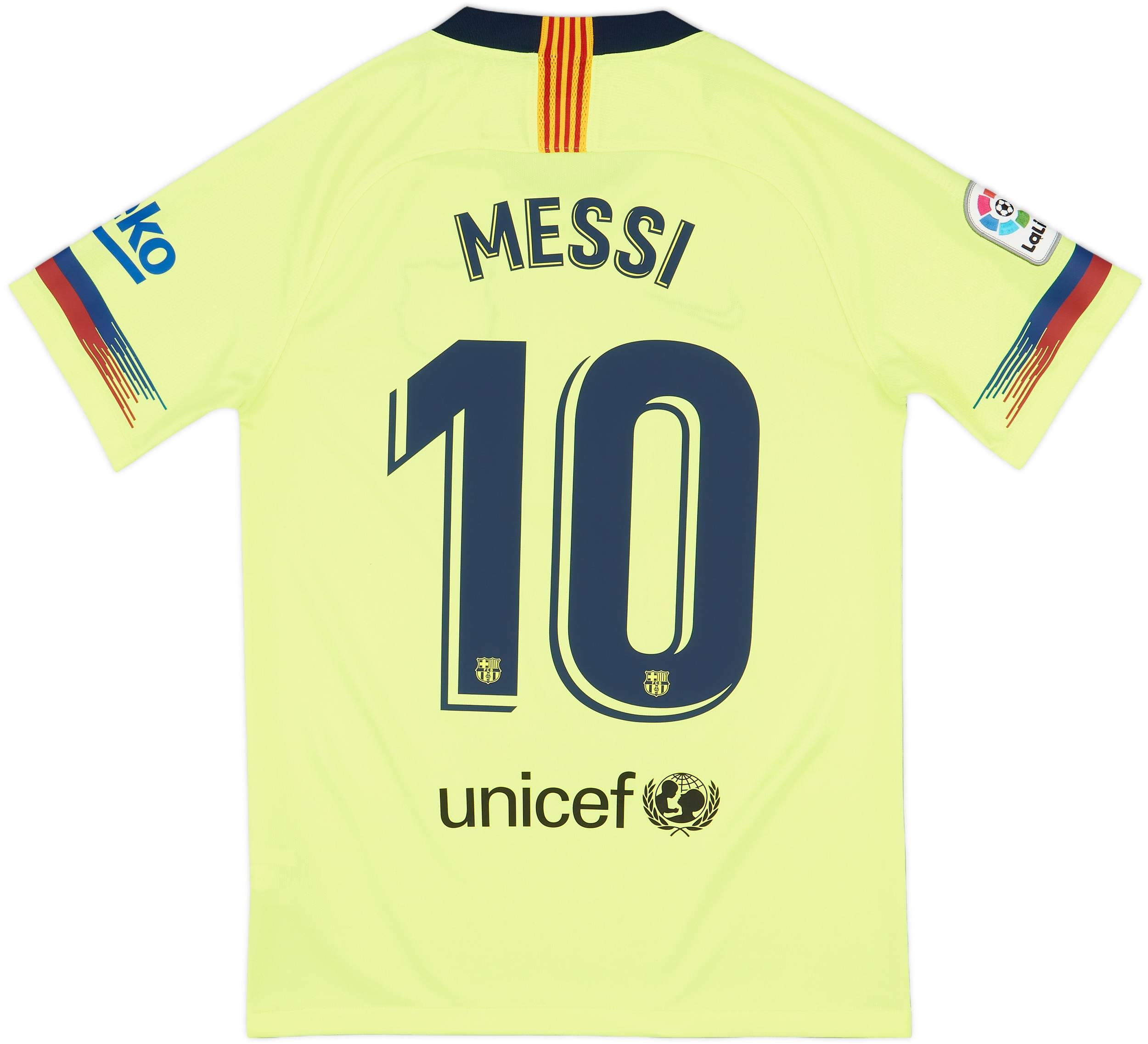 2018-19 Barcelona Away Shirt Messi #10 - 9/10 - (S)