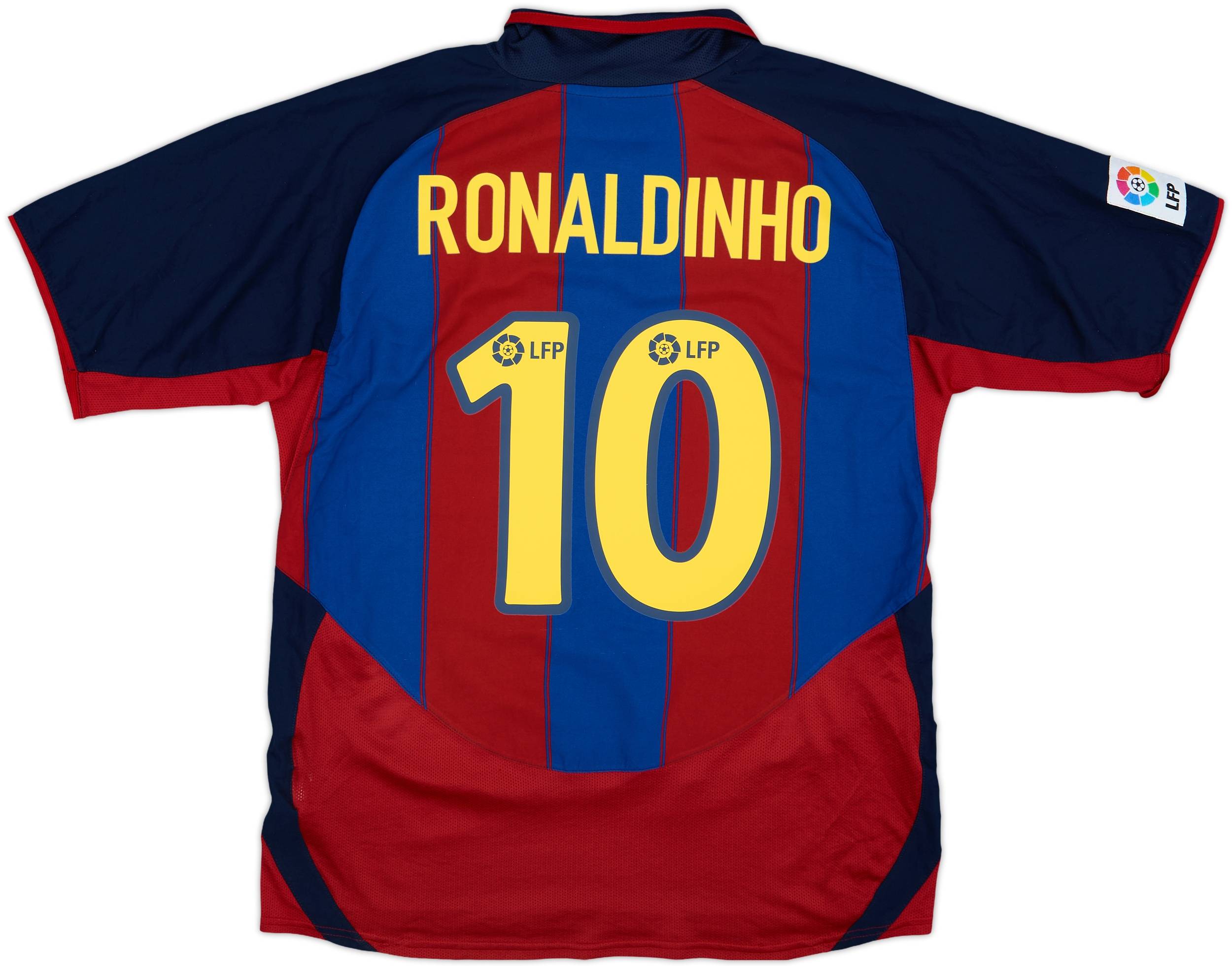 FCバルセロナ RONALDINHO 10 シャツ Ronaldinho #10 Barcelona Home Jersey Official Product FCB