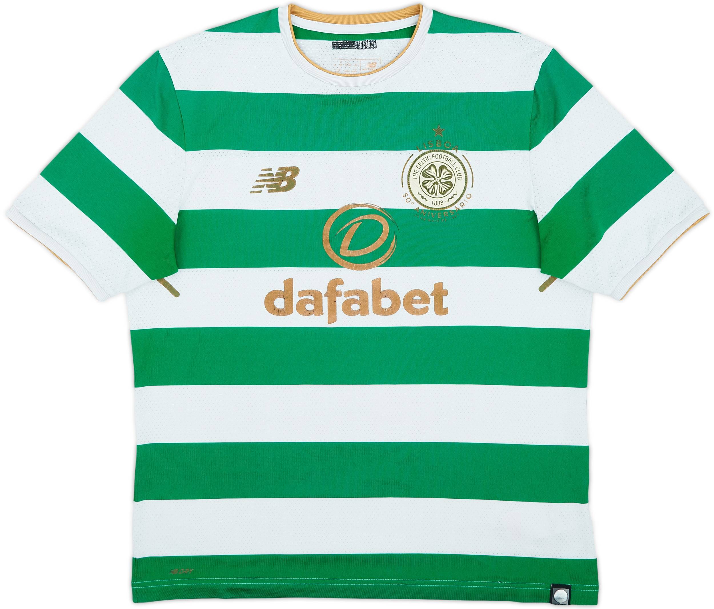 2017-18 Celtic 'Lisbon Lions 50th Anniversary' Home Shirt - 4/10 - (M)