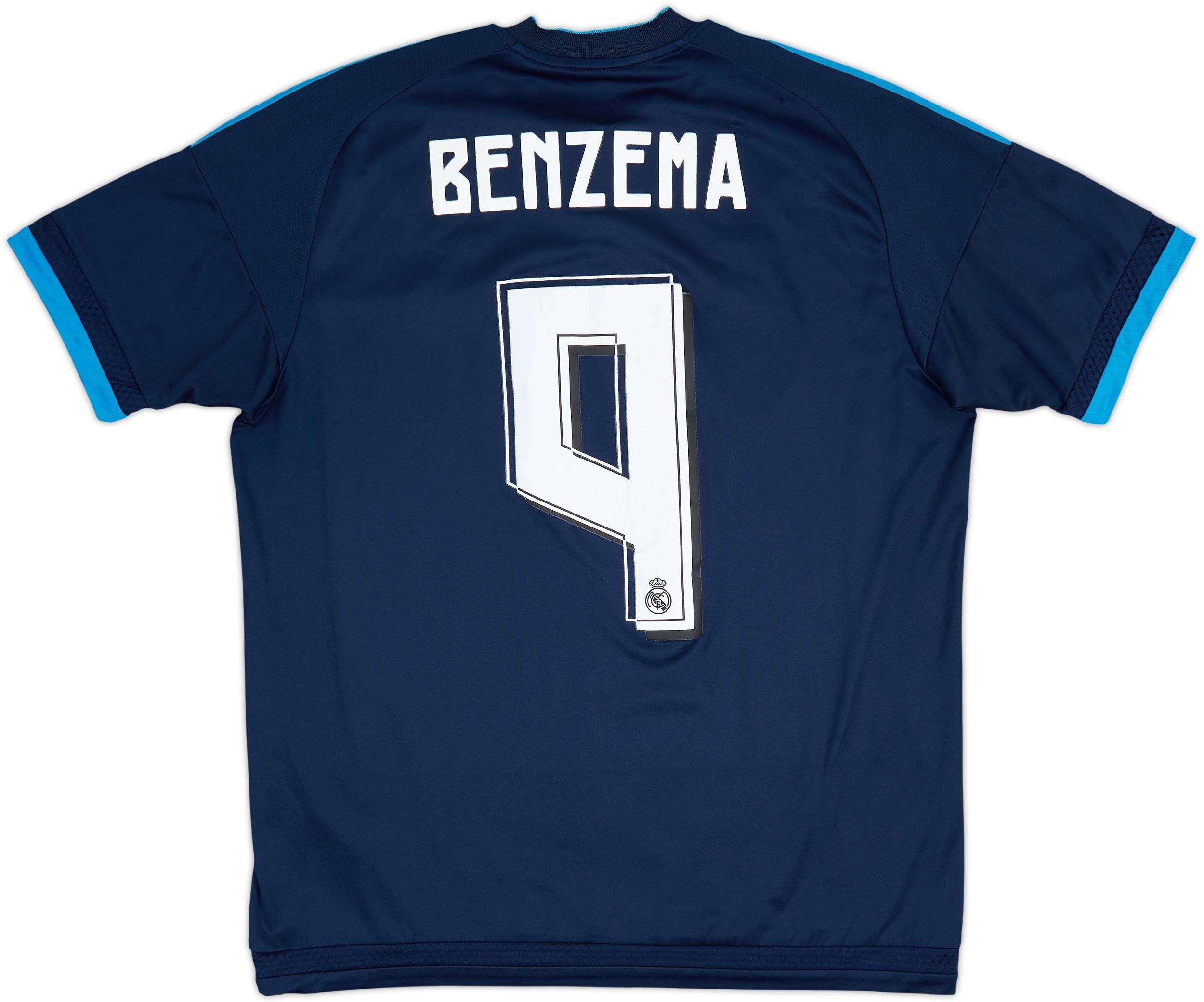 2015-16 Real Madrid Third Shirt Benzema #9 - 6/10 - (M)