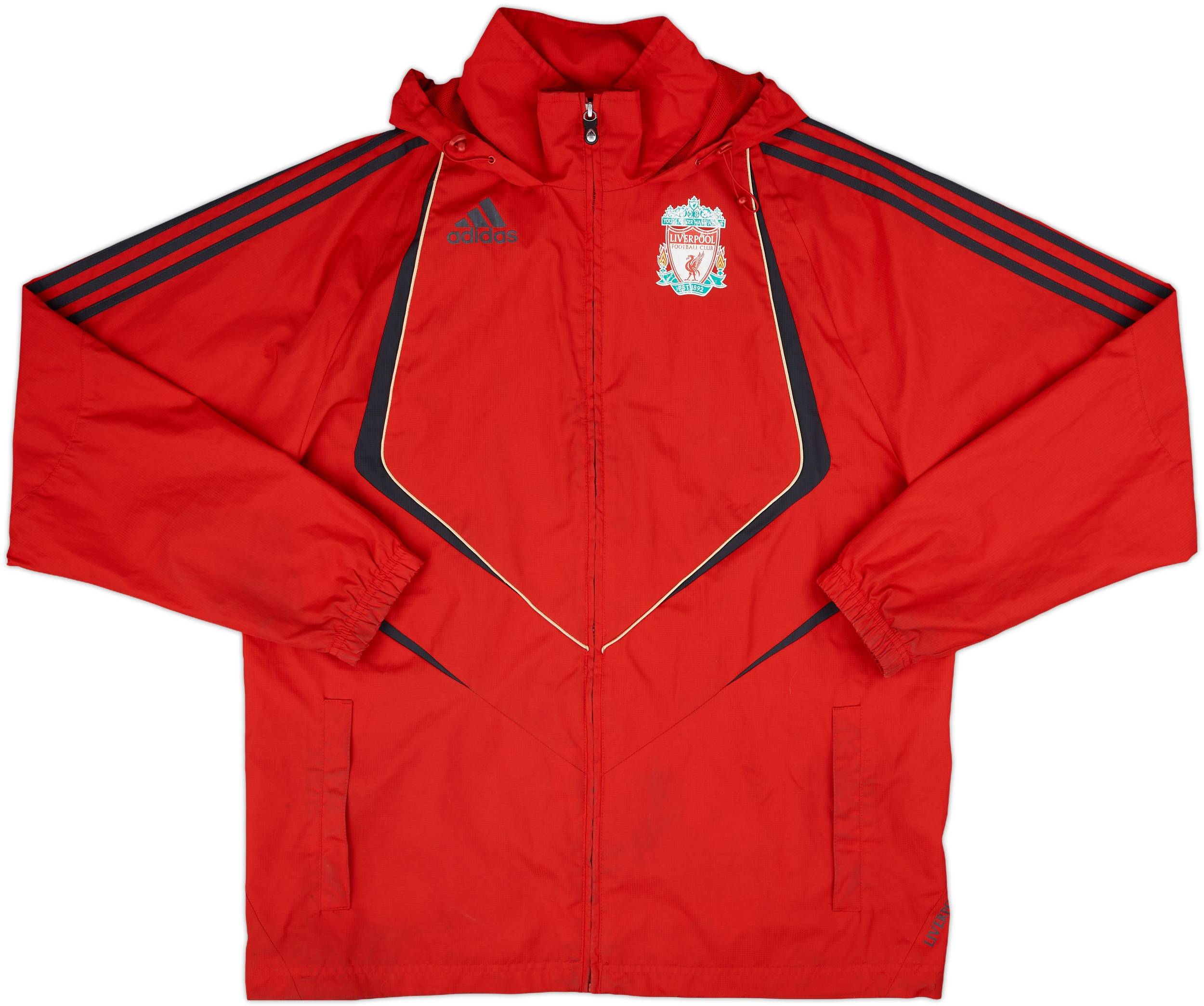 2009-10 Liverpool adidas Hooded Rain Jacket - 5/10 - (M)