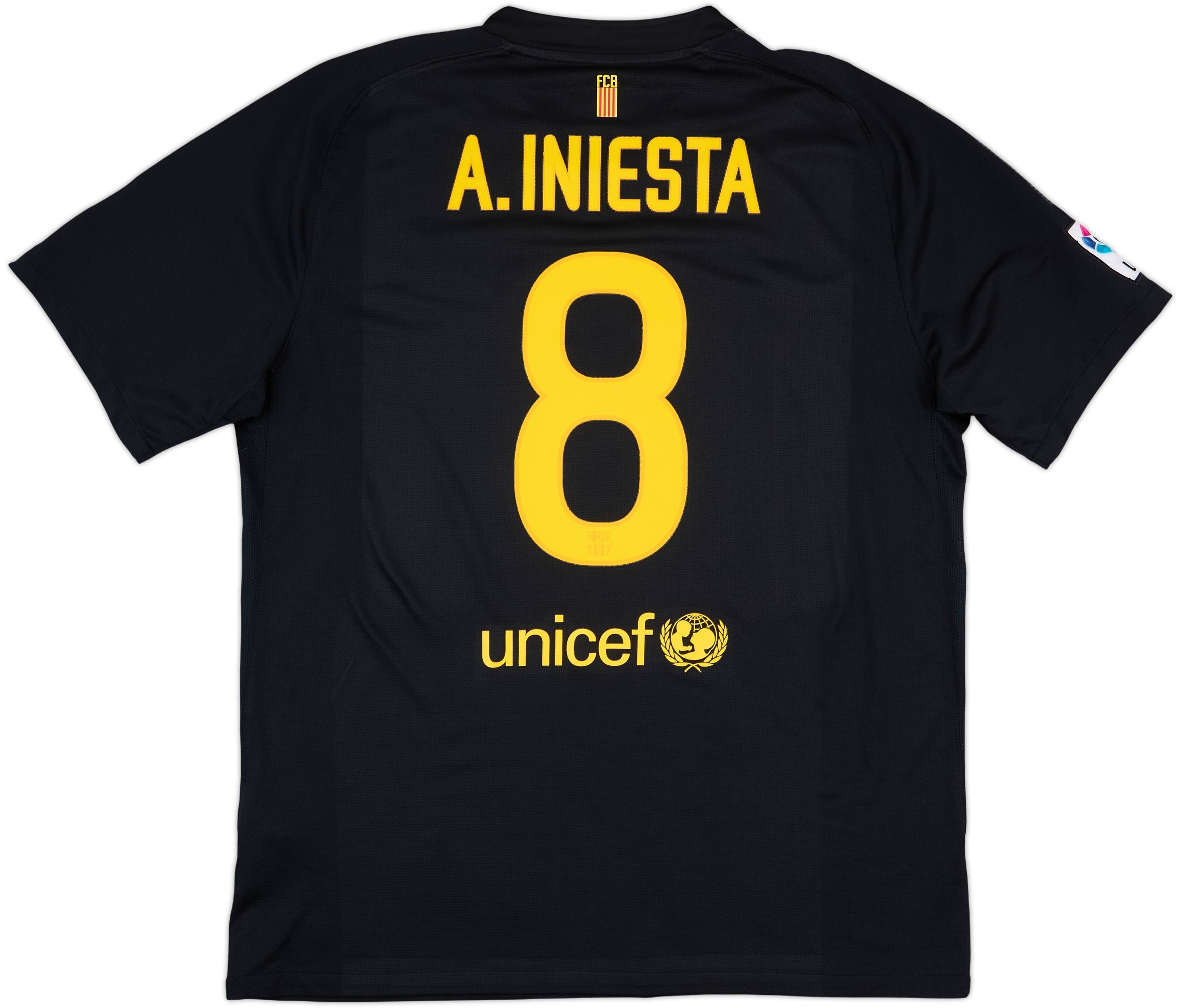2011-12 Barcelona Away Shirt A.Iniesta #8 - 8/10 - (XL)