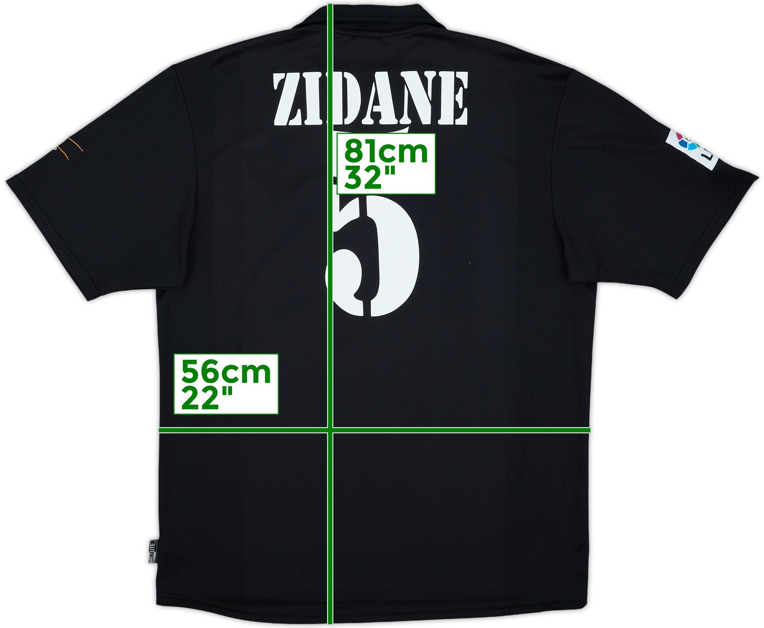 2001-02 Real Madrid Centenary Away Shirt Zidane #5 - 8/10 - (L)