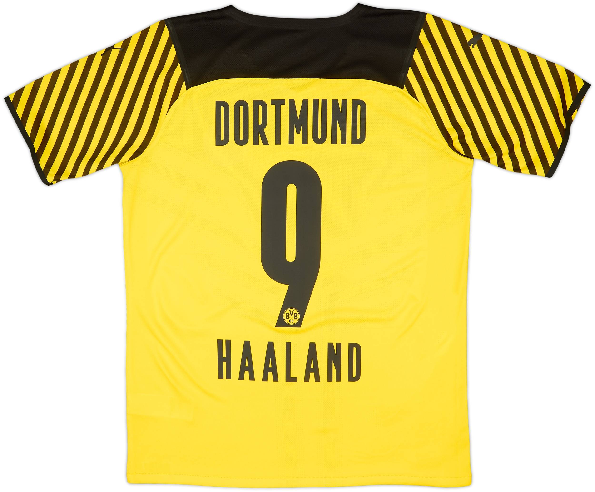 2021-22 Borussia Dortmund Player Issue Home Shirt Haaland #9 (L)