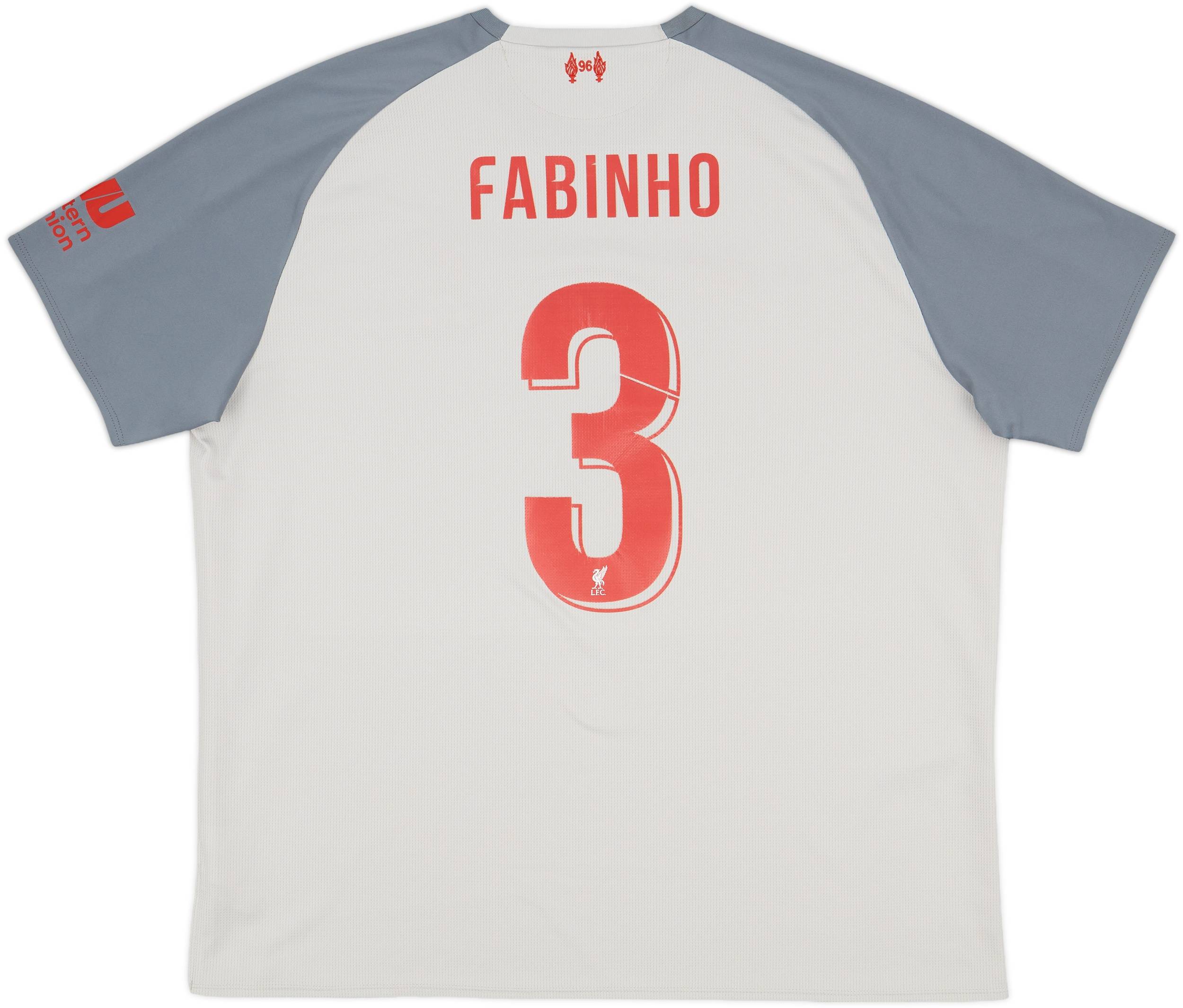 2018-19 Liverpool Third Shirt Fabinho #3 - 6/10 - (XXL)