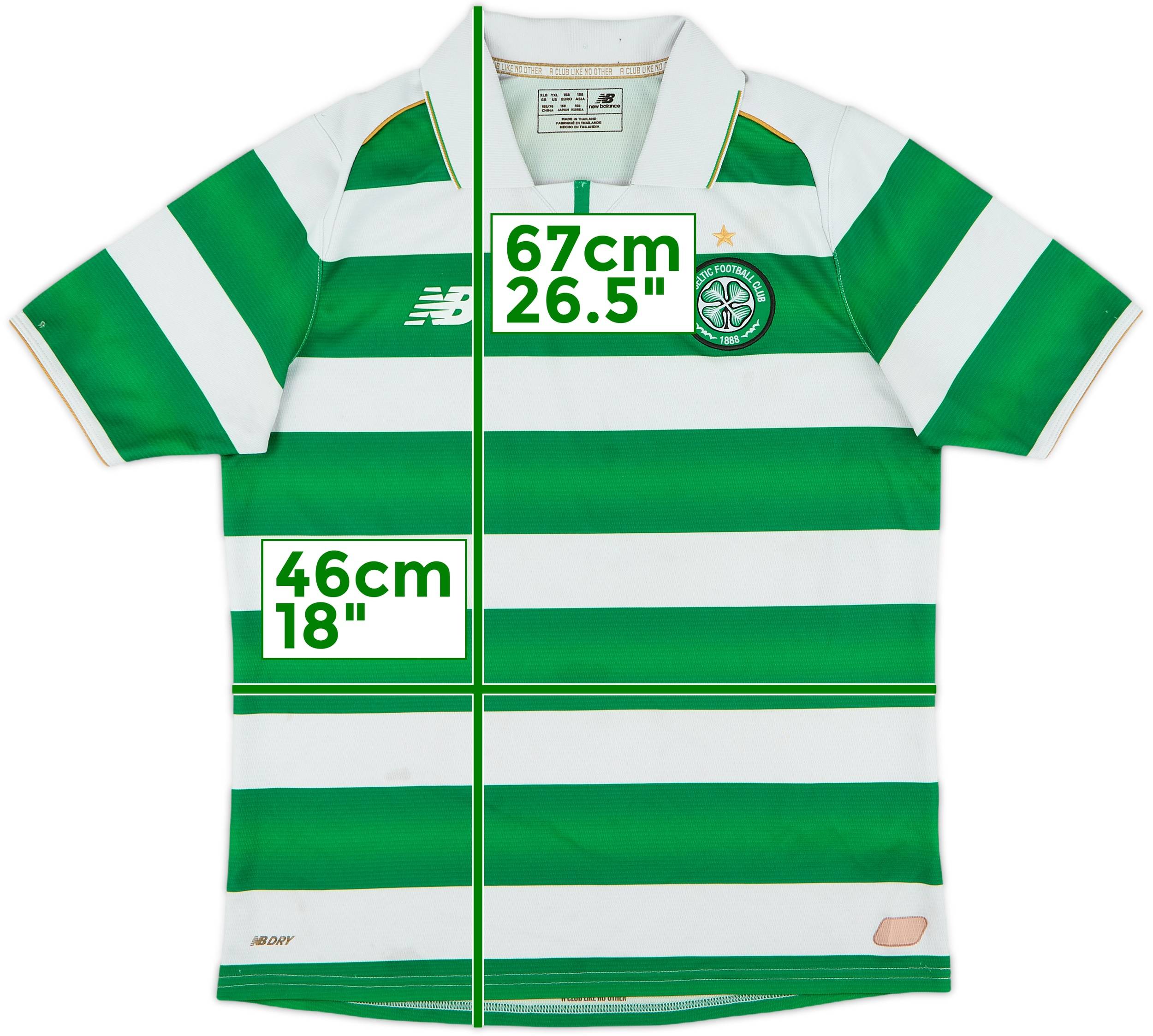 2016-17 Celtic Home Shirt 5/10 - Main Image