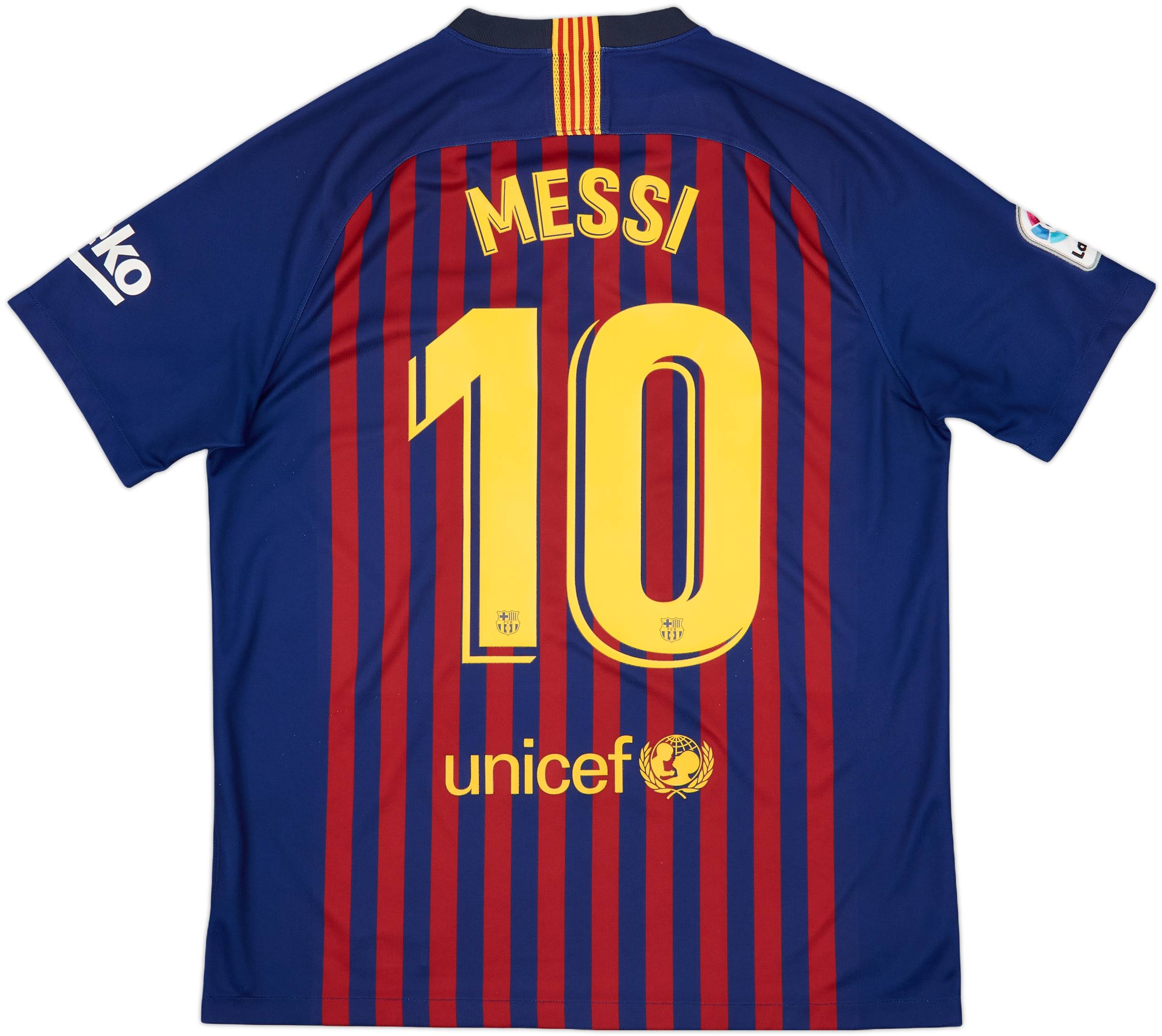 2018-19 Barcelona Home Shirt Messi #10 - 8/10 - (L)