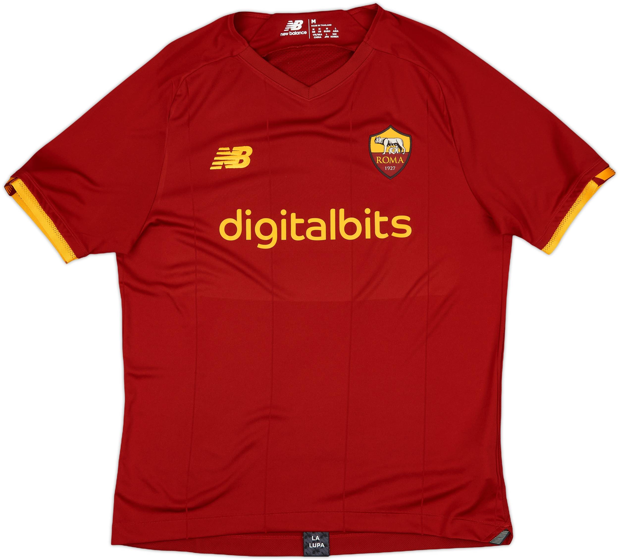2021-22 Roma Home Shirt - 9/10 - (M)